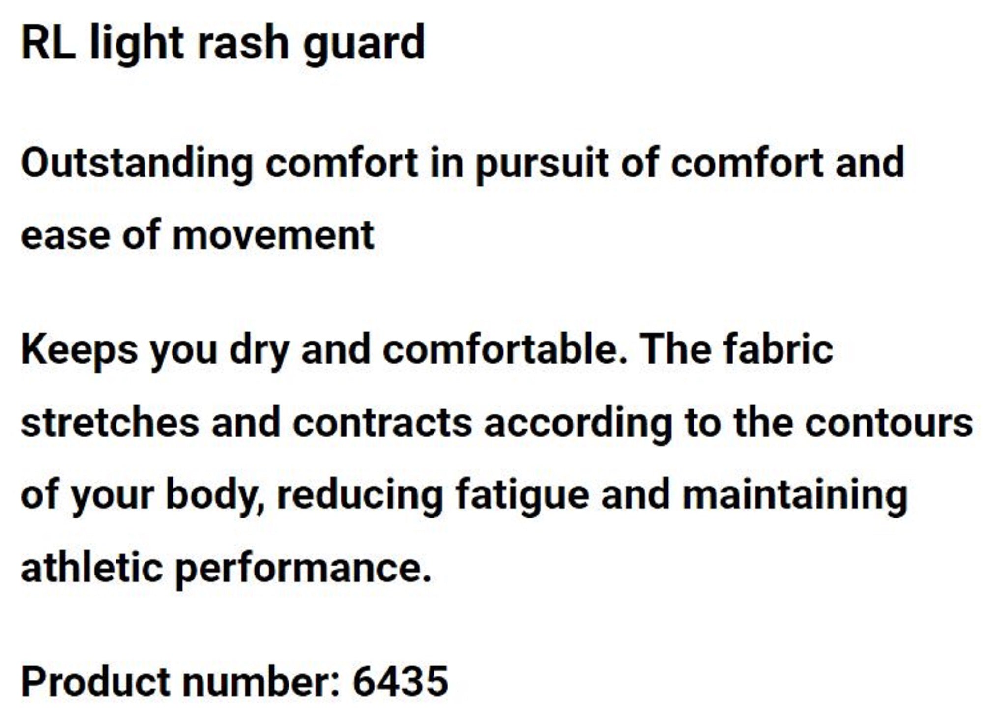 RBB Rivally 6435 RL Rash Guard Top Light Black Size L (2489)