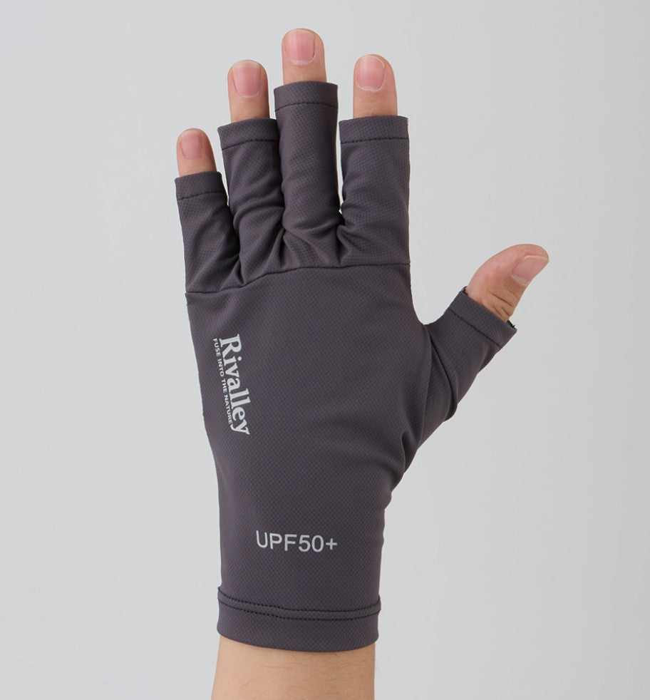 RBB Rivally 5459 Gloves UV Protection Fishing 5C Size XL Gray (1368)