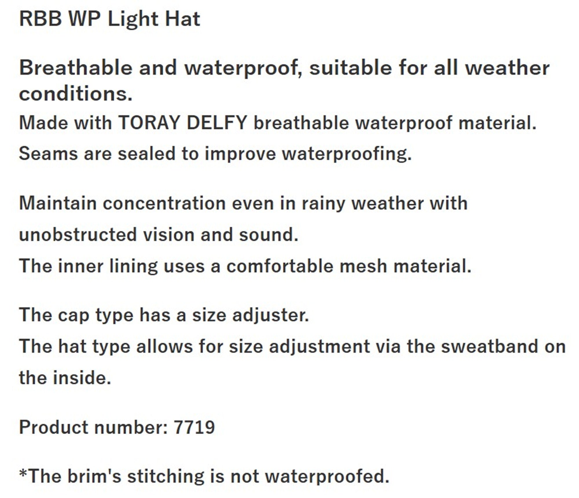 RBB Rivally 7719 Hat Light Navy (1473)
