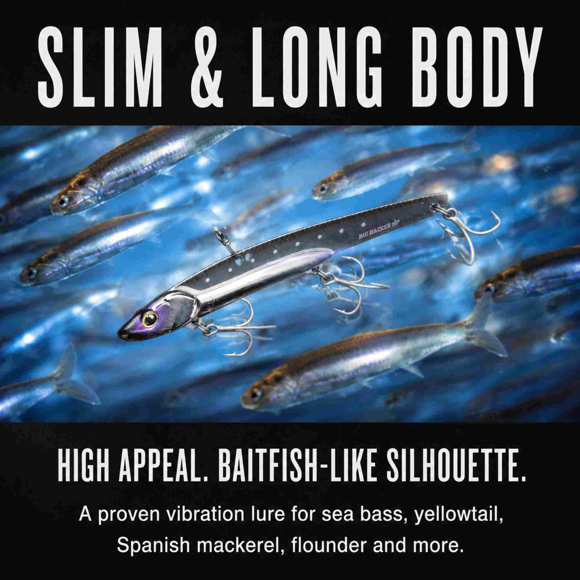 Jackall Big Backer 107 HW Metal Vibe 35 grams Sinking Lure BP HL (4862)