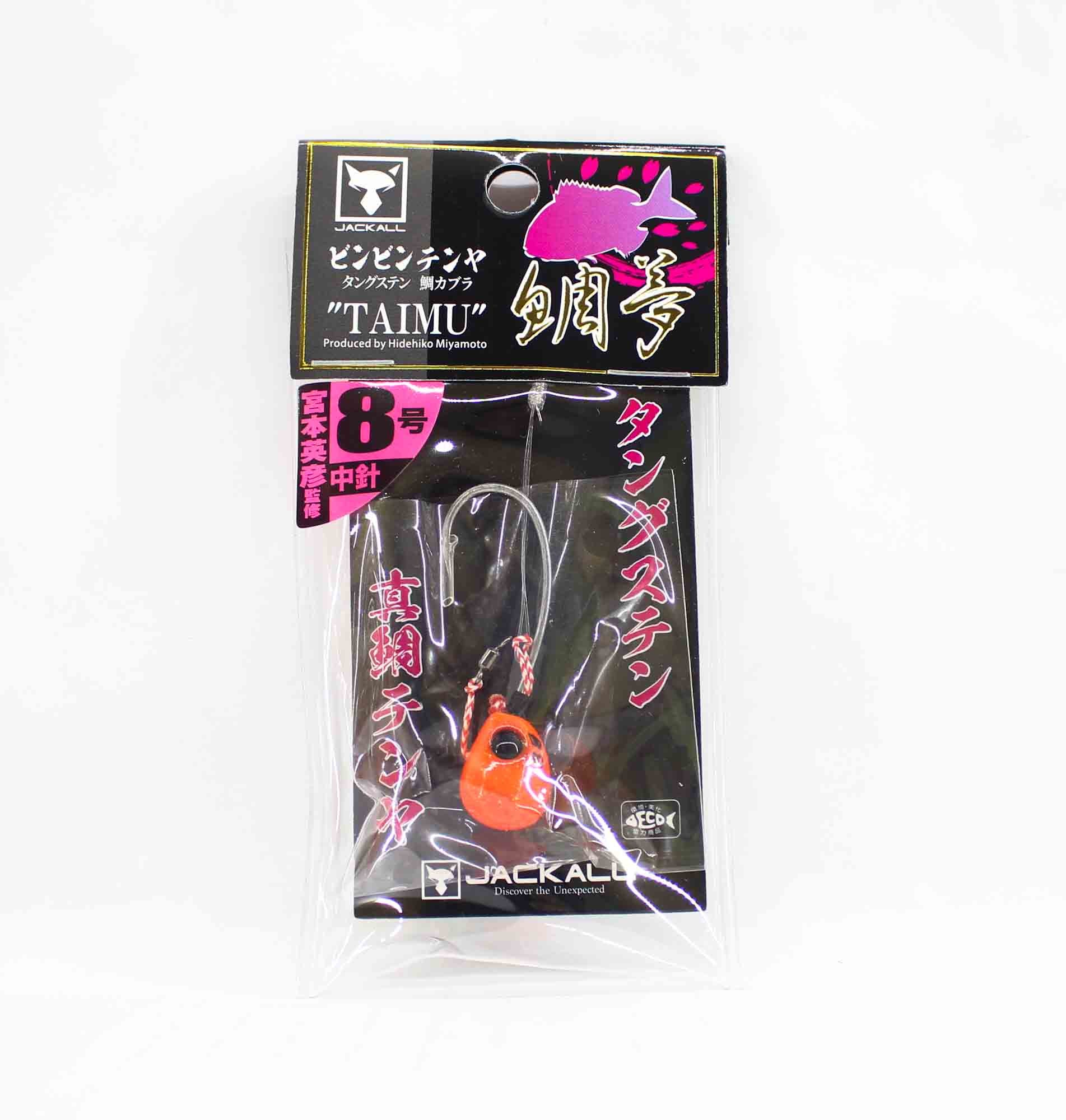 Jackall Bin Bin Tenya Taimu Tungsten No. 8M/28 grams Orange Flake (5178)