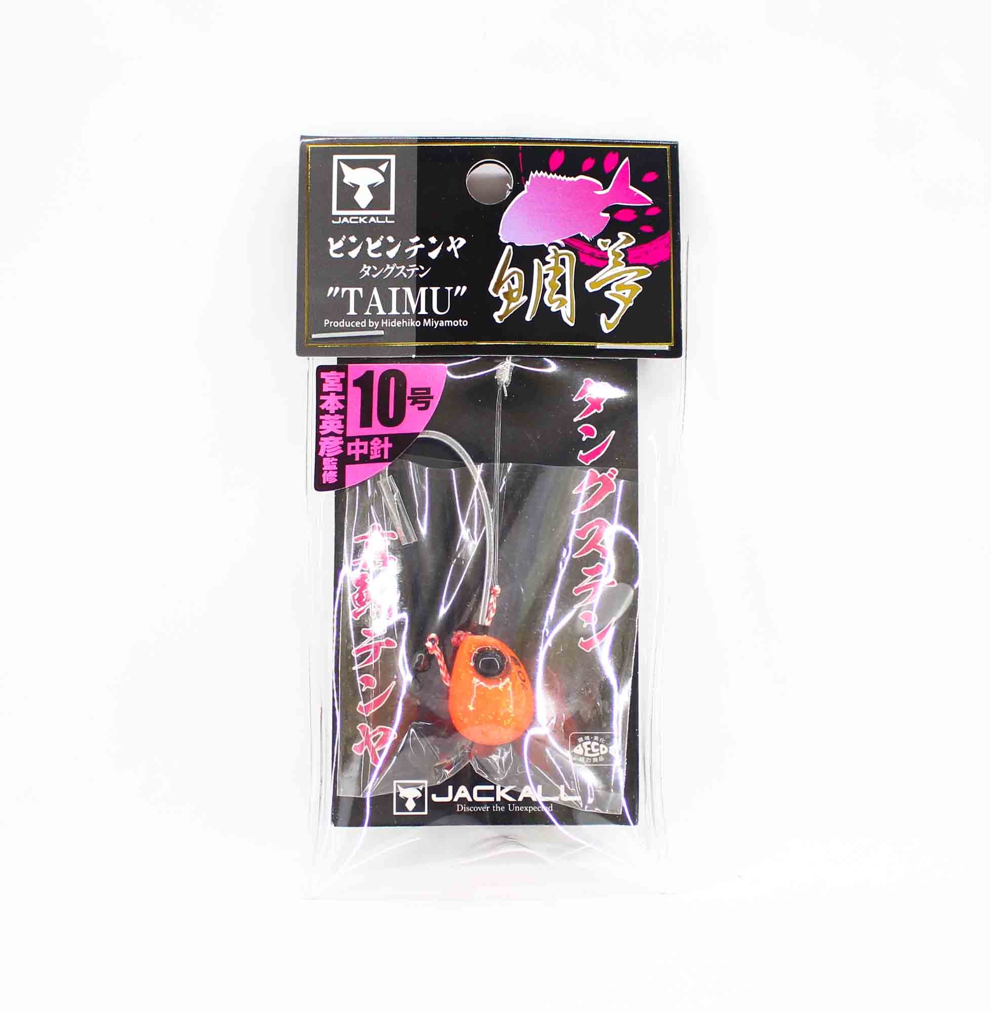 Jackall Bin Bin Tenya Taimu Tungsten No. 10M/35 grams Orange Flake (5376)