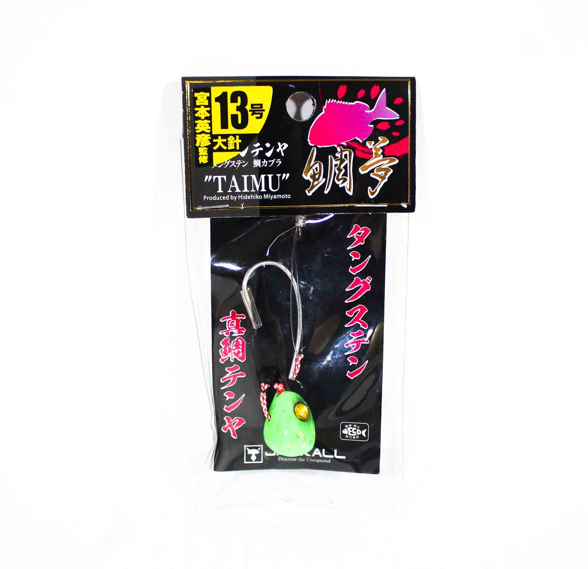 Jackall Bin Bin Tenya Taimu Tungsten No. 13L/45 grams Glow G Flake (5482)