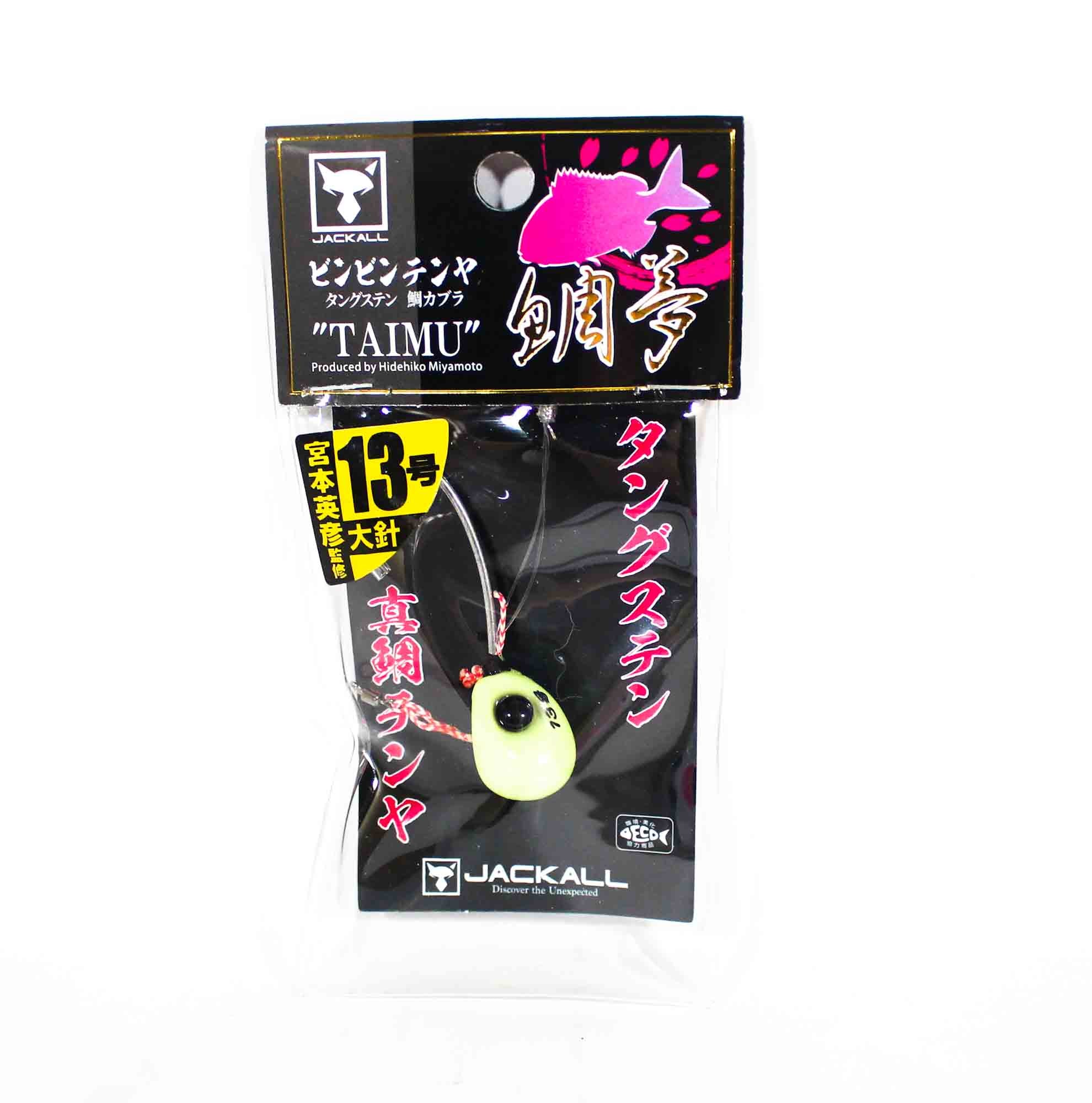 Jackall Bin Bin Tenya Taimu Tungsten No. 13L/45 grams Super Glow (5536)