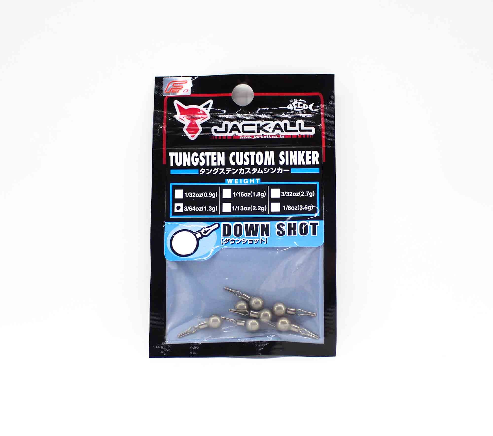 Jackall Tungsten Down Shot Sinker 1.3 Grams-7/Pack (8612)