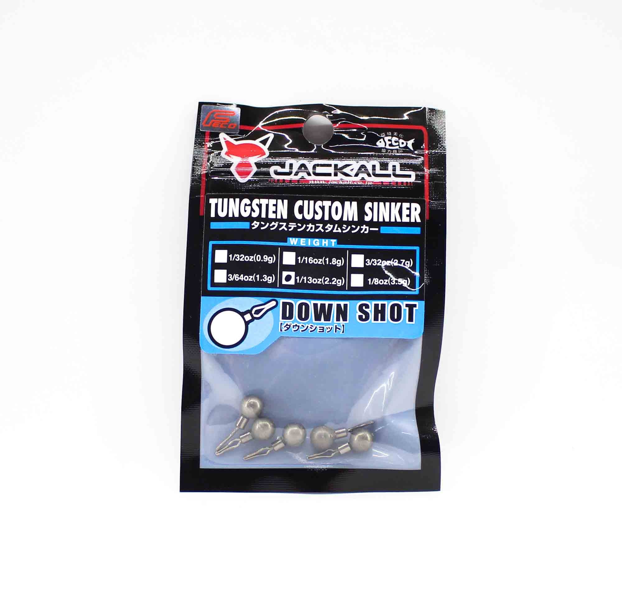 Jackall Tungsten Down Shot Sinker 2.2 Grams-5/Pack (8636)