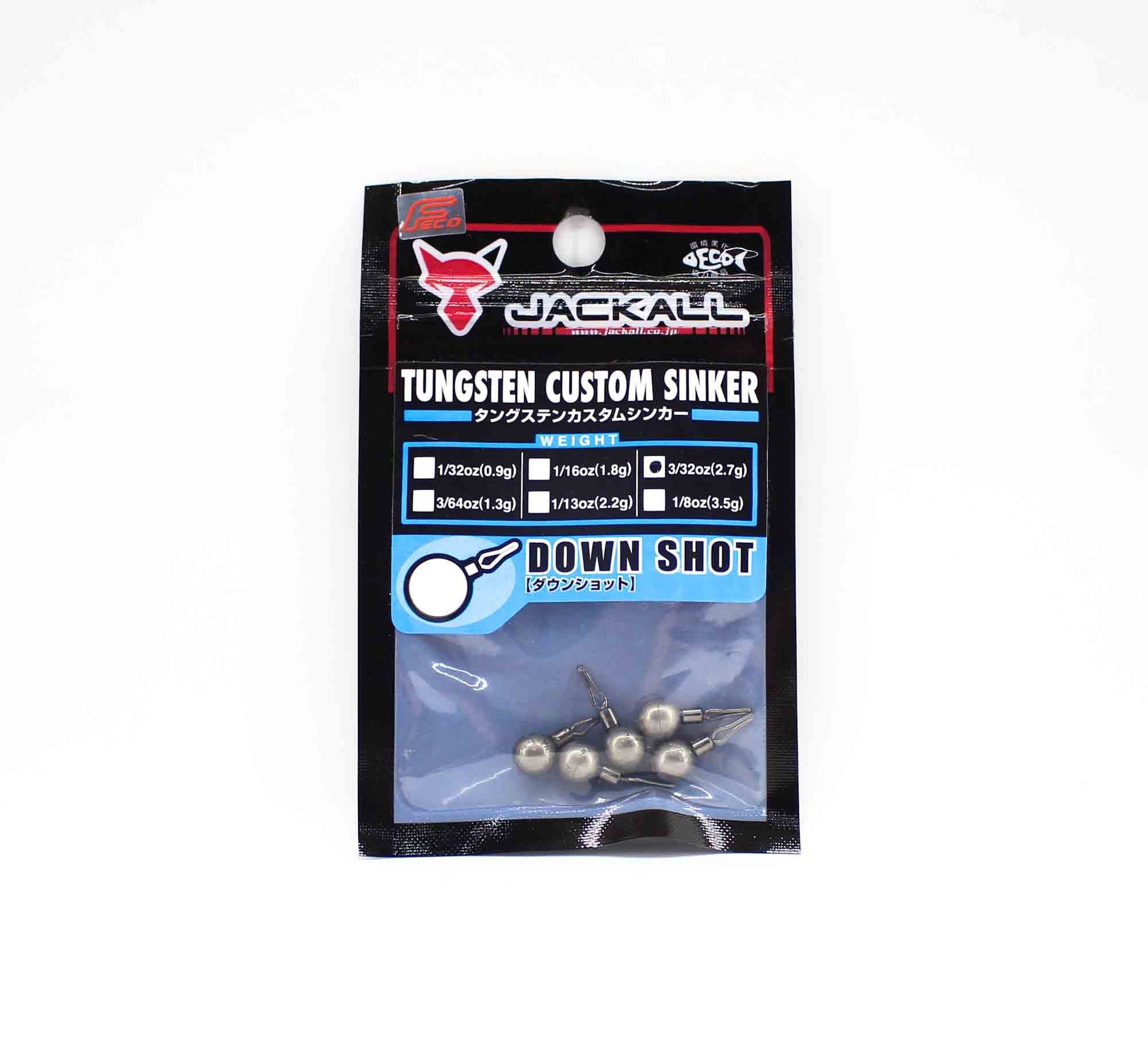 Jackall Tungsten Down Shot Sinker 2.7 Grams-5/Pack (8643)