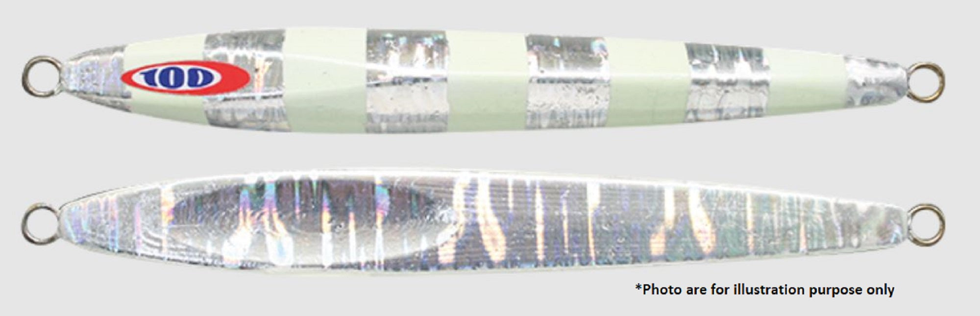 Jackall Metal Jig Anchovy Type 2 Slow Slide 80 grams Glow Stripe (0080)