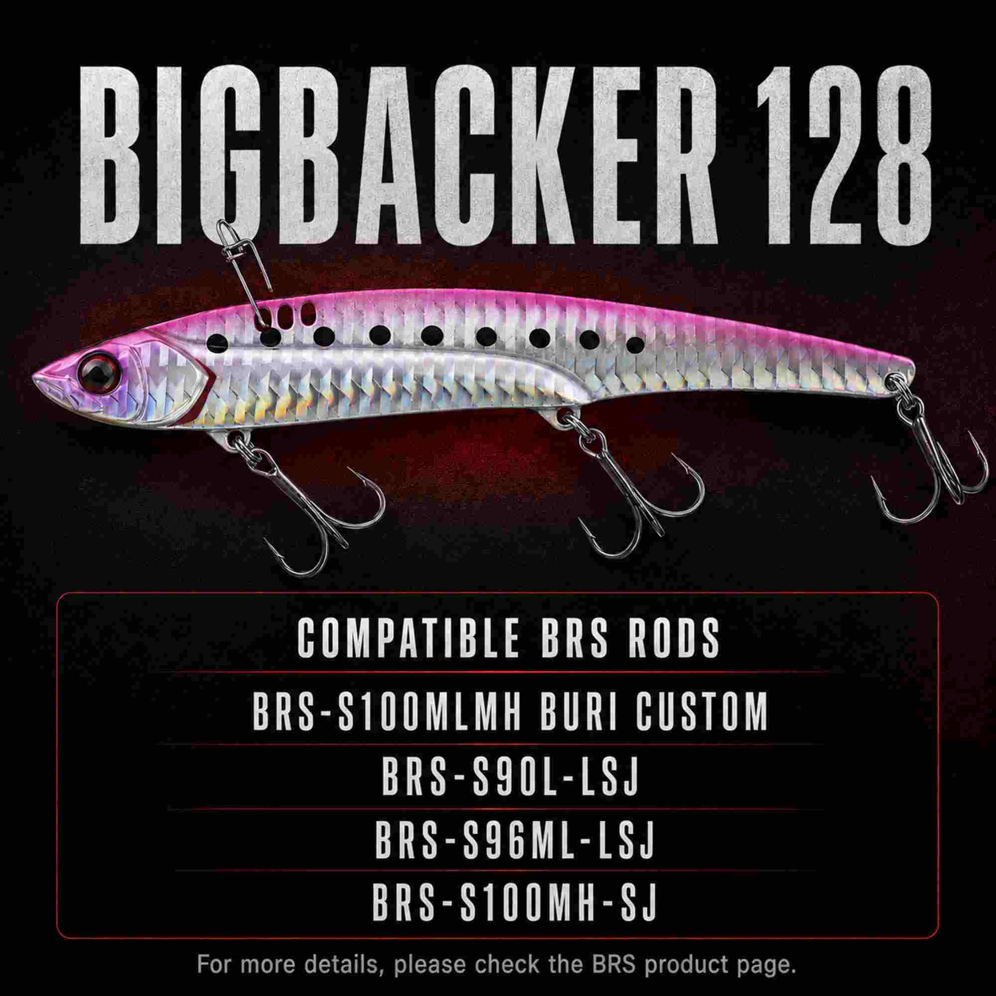 Jackall Big Backer 128 Metal Vibe 44g Sinking Lure Konoshiro Lens HL (3180)