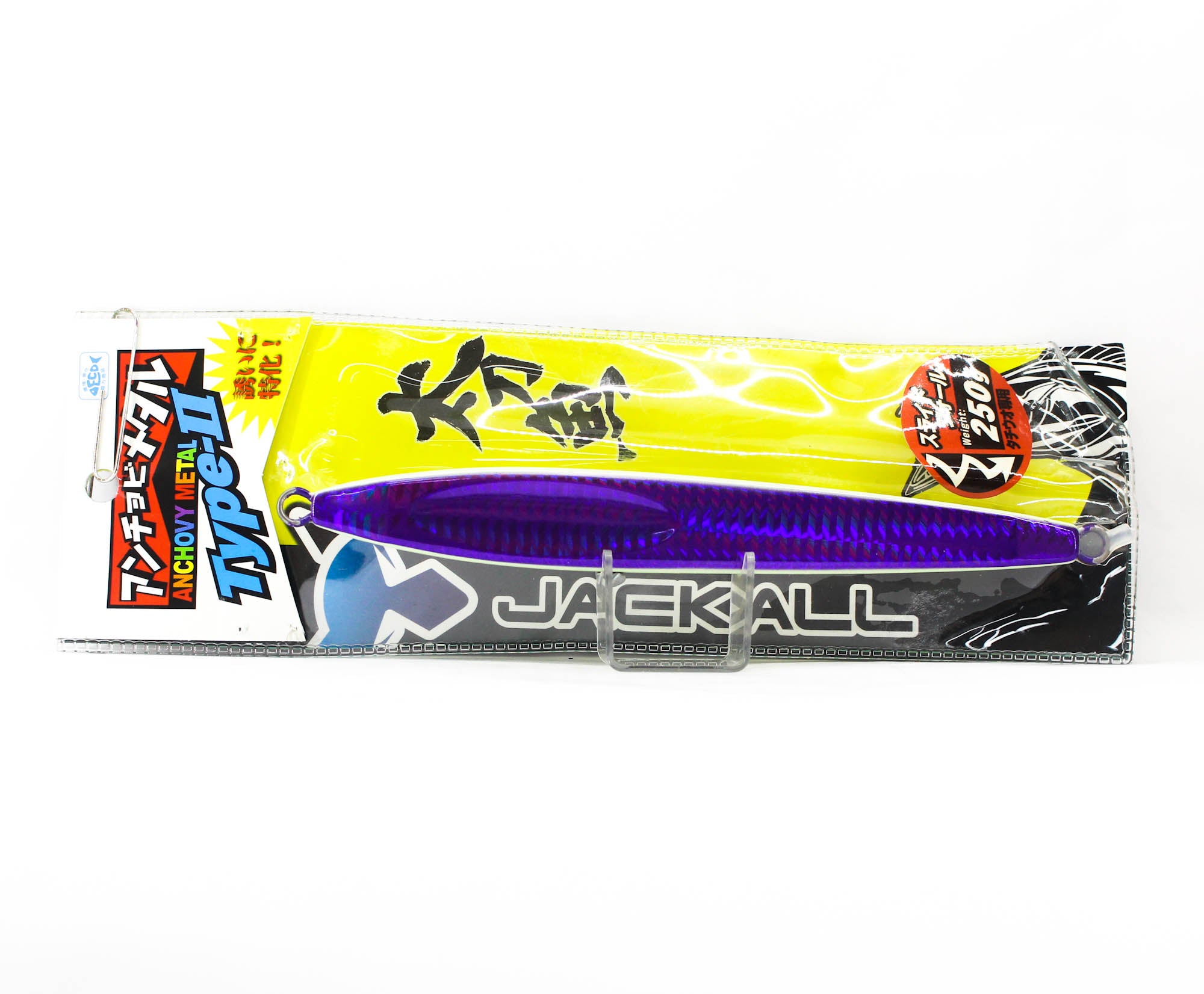 Jackall Metal Jig Anchovy Type 2 Slow Slide 250 grams PP Glow (5030)