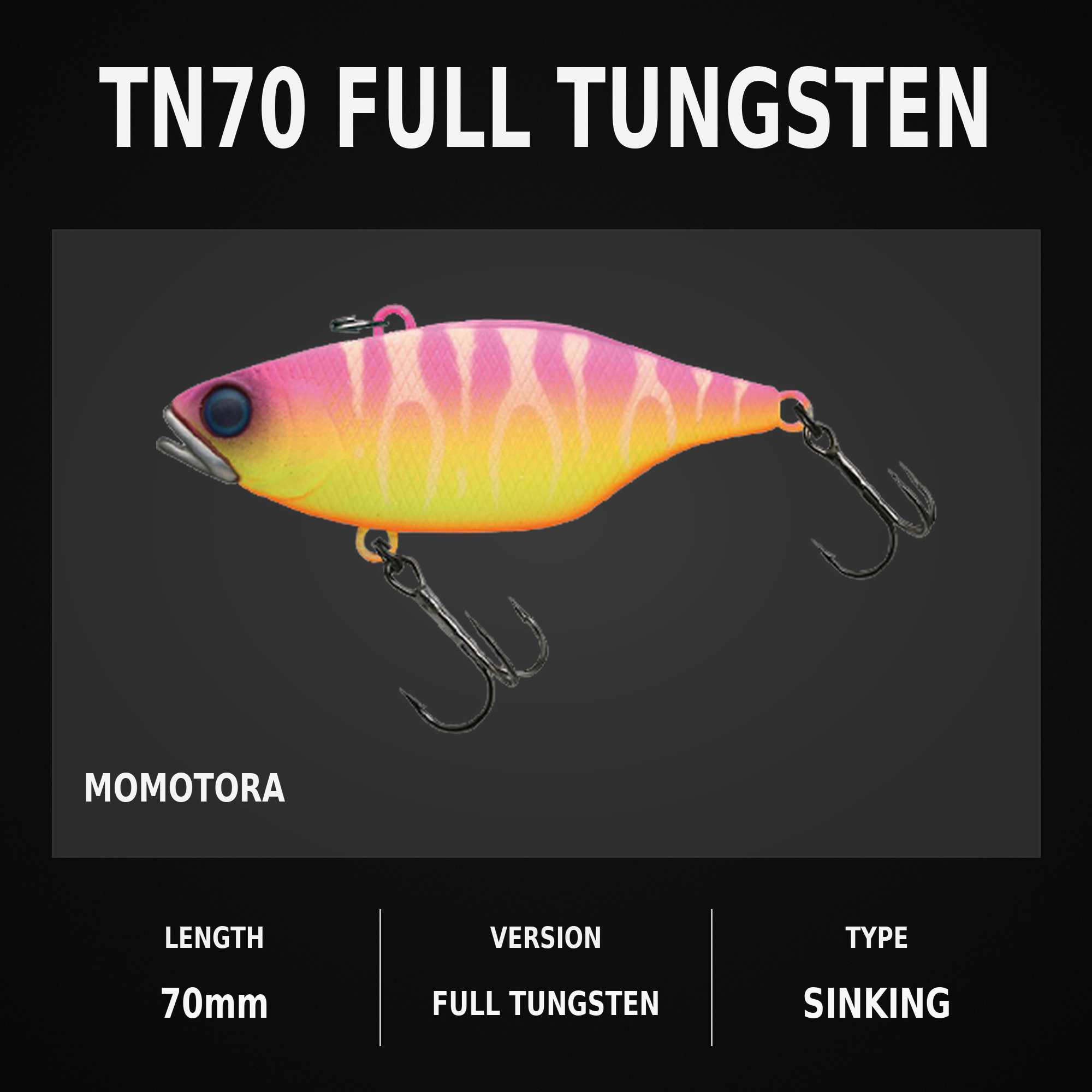 Jackall TN 70 Full Tungsten Vibration Lure Momotora (6754)