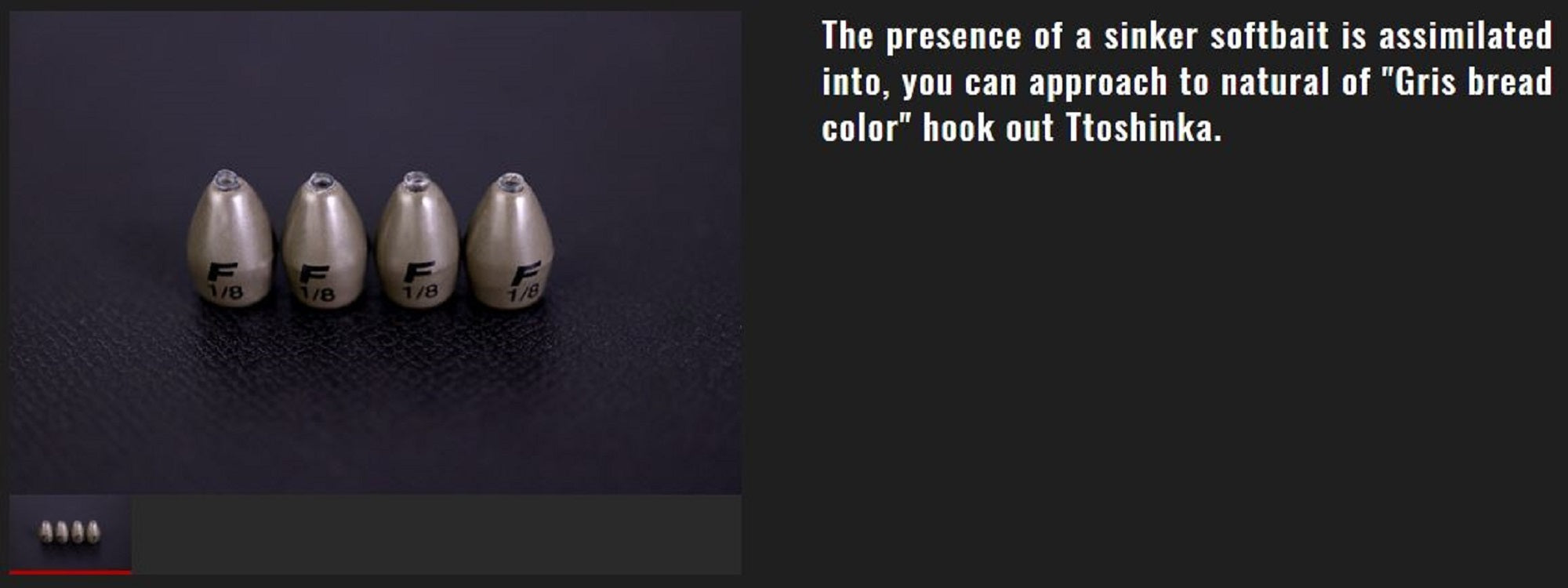 Jackall Tungsten Bullet Sinker Color 1.8 Grams-5/Pack (5435)