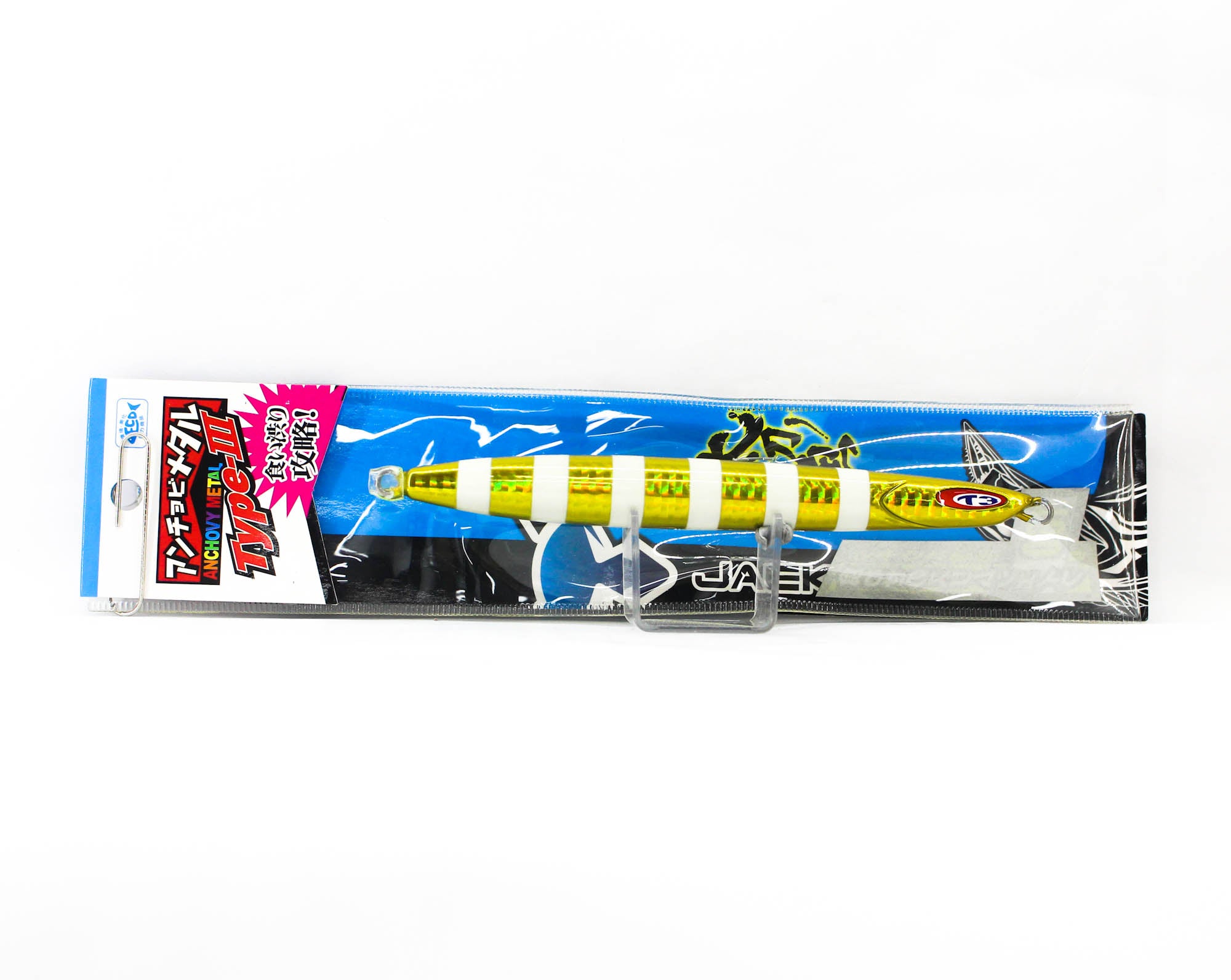 Jackall Metal Jig Anchovy Type 3 Flutter 160 grams Glow Gold (0057)