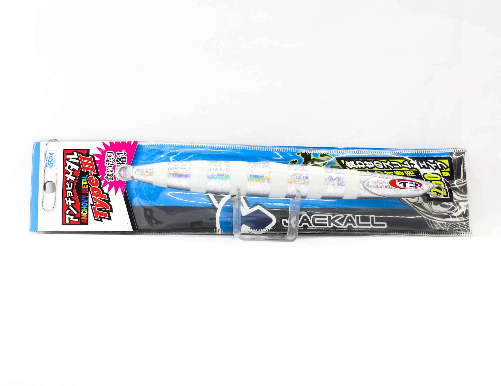 Jackall Metal Jig Anchovy Type 3 Flutter 250 grams Glow Stripe (0170)