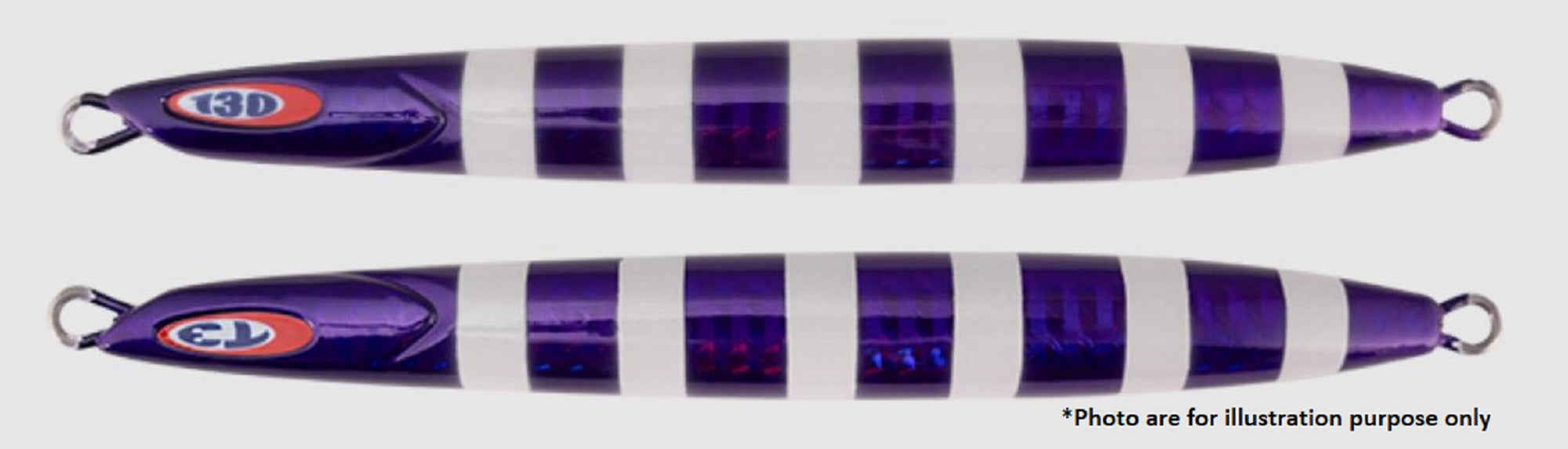 Jackall Metal Jig Anchovy Type 3 Flutter 250 grams Purple Stripe (0187)