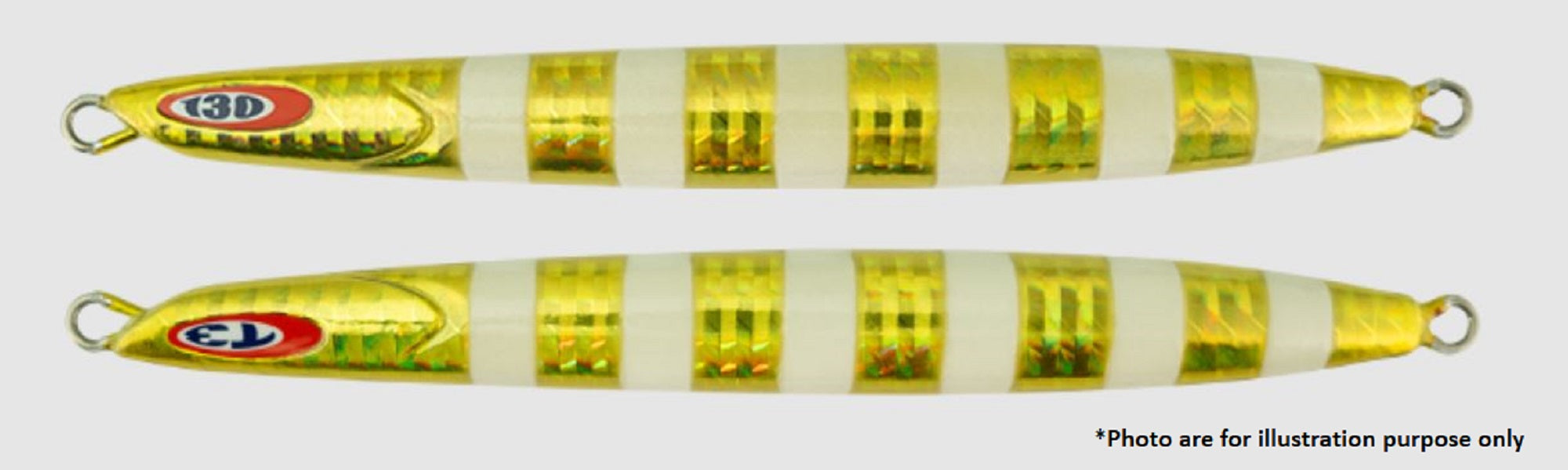 Jackall Metal Jig Anchovy Type 3 Flutter 250 grams Glow G (0255)