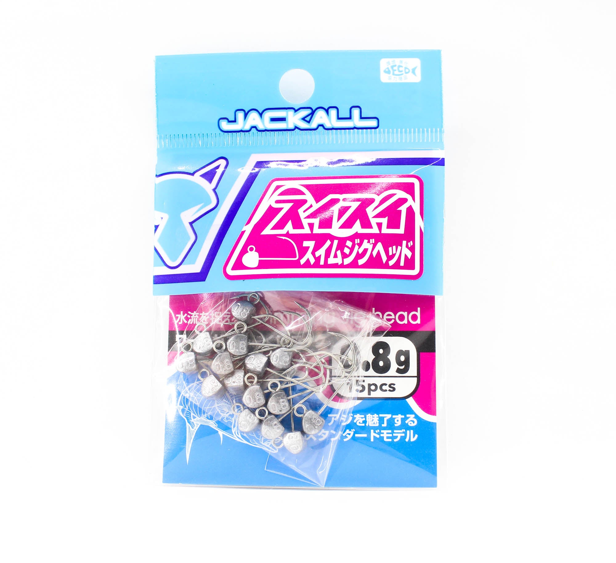 Jackall Jig Head Sui Sui Swim 15 pcs Bulk Pack 0.8 grams (3744)