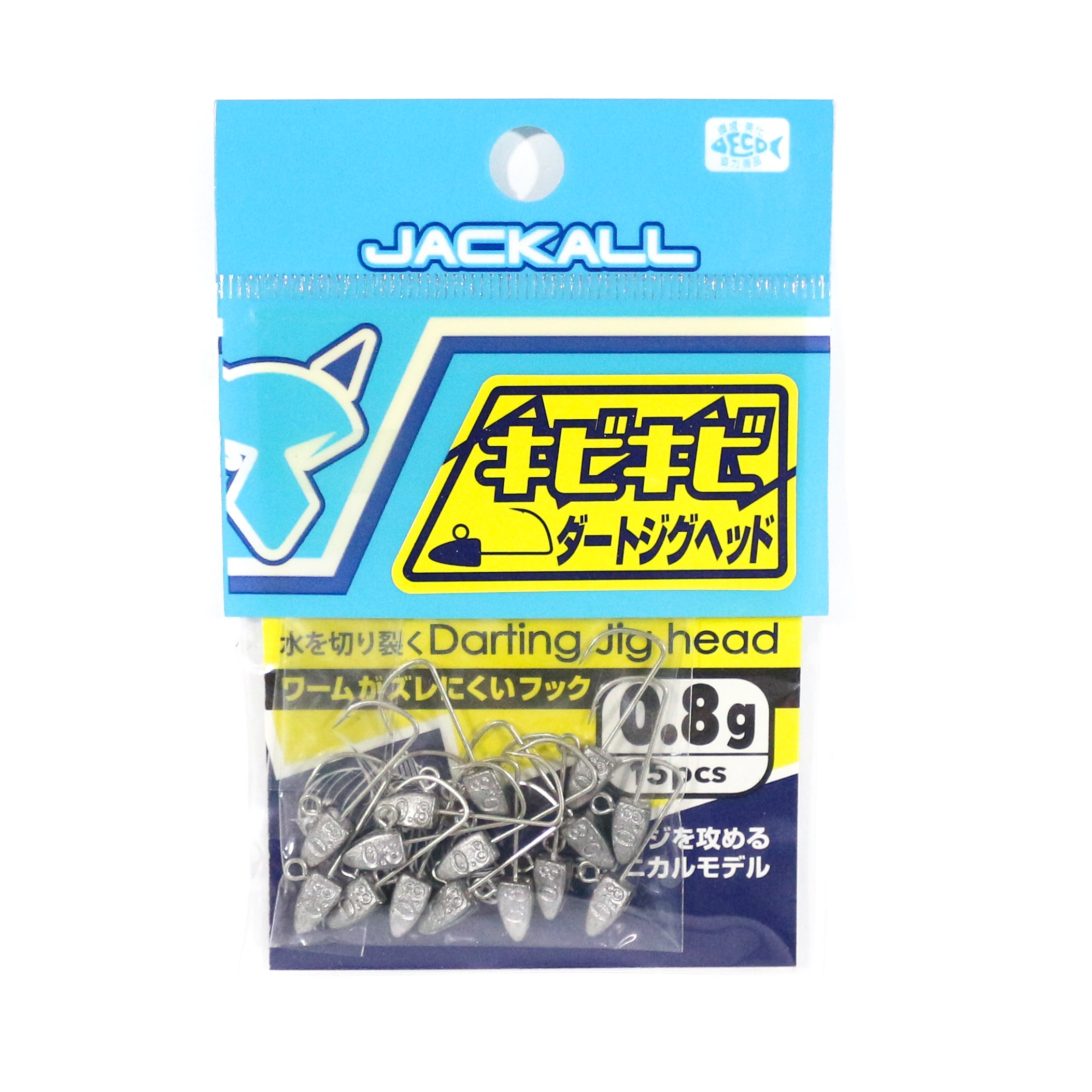 Jackall Jig Head Kibi Kibi Dart 15 pcs Bulk Pack 0.8 grams (3874)