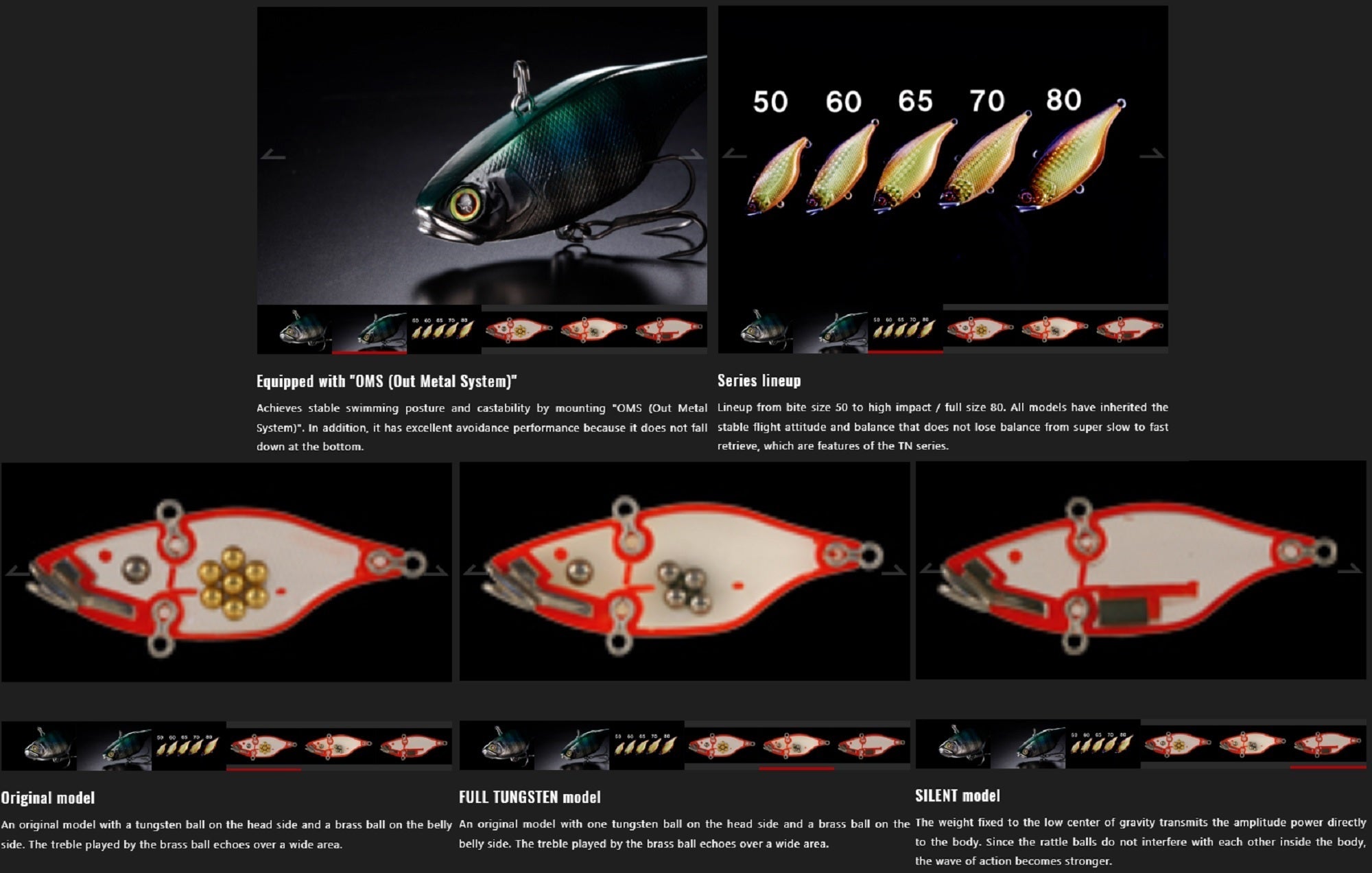 Jackall TN 50 Full Tungsten Vibration Lure RT Uroko HL Bass (4192)