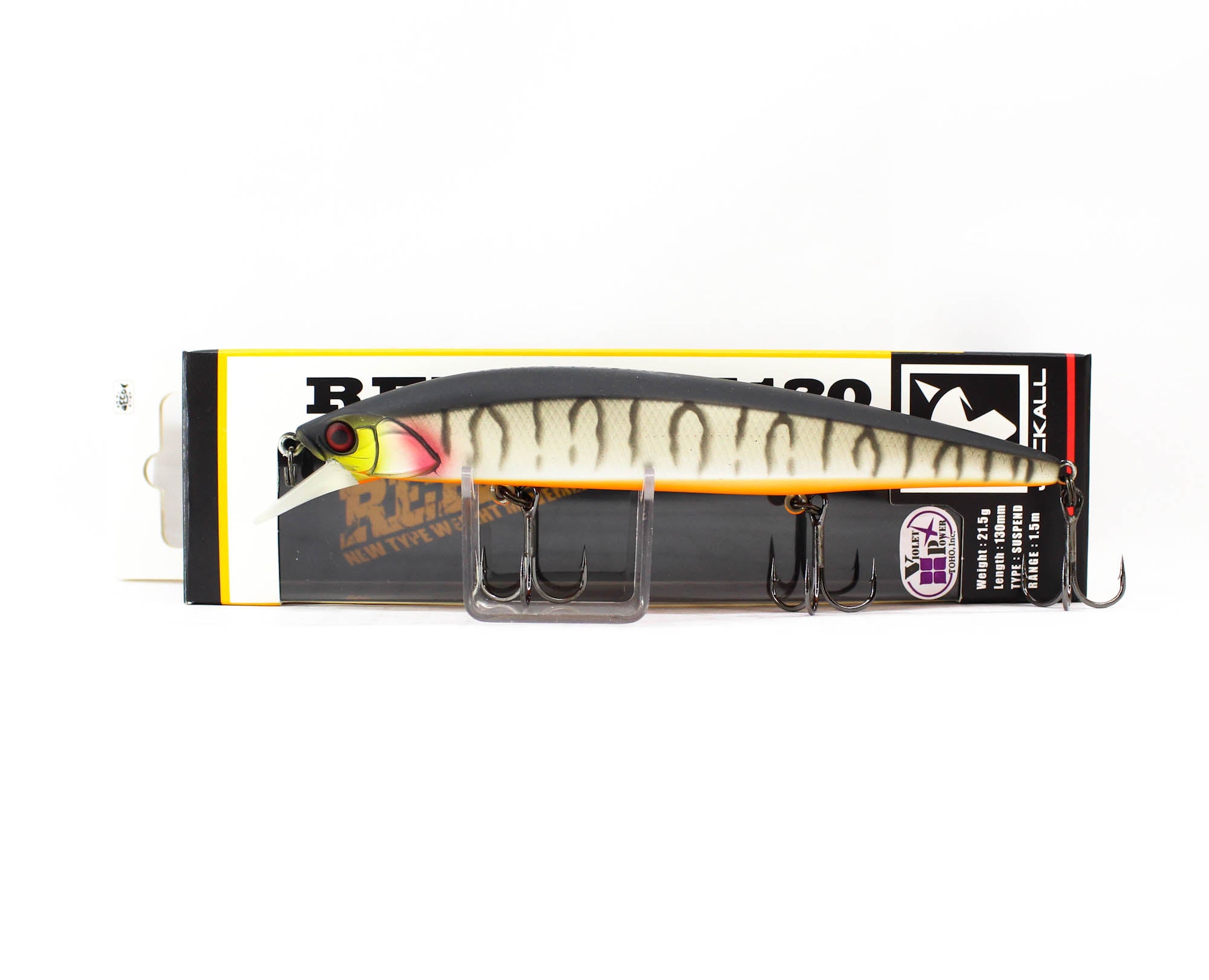Jackall Rerange 130 SP Suspend Lure UV Mat Silver Tiger (4734)
