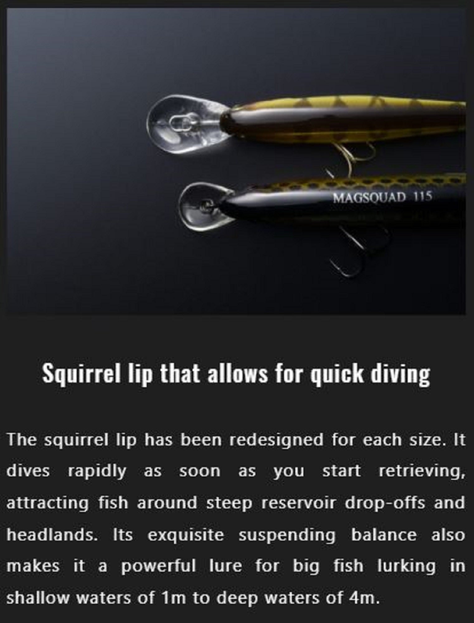 Jackall DD Squirrel 79SP Suspending Lure Zebra Glow (2906)