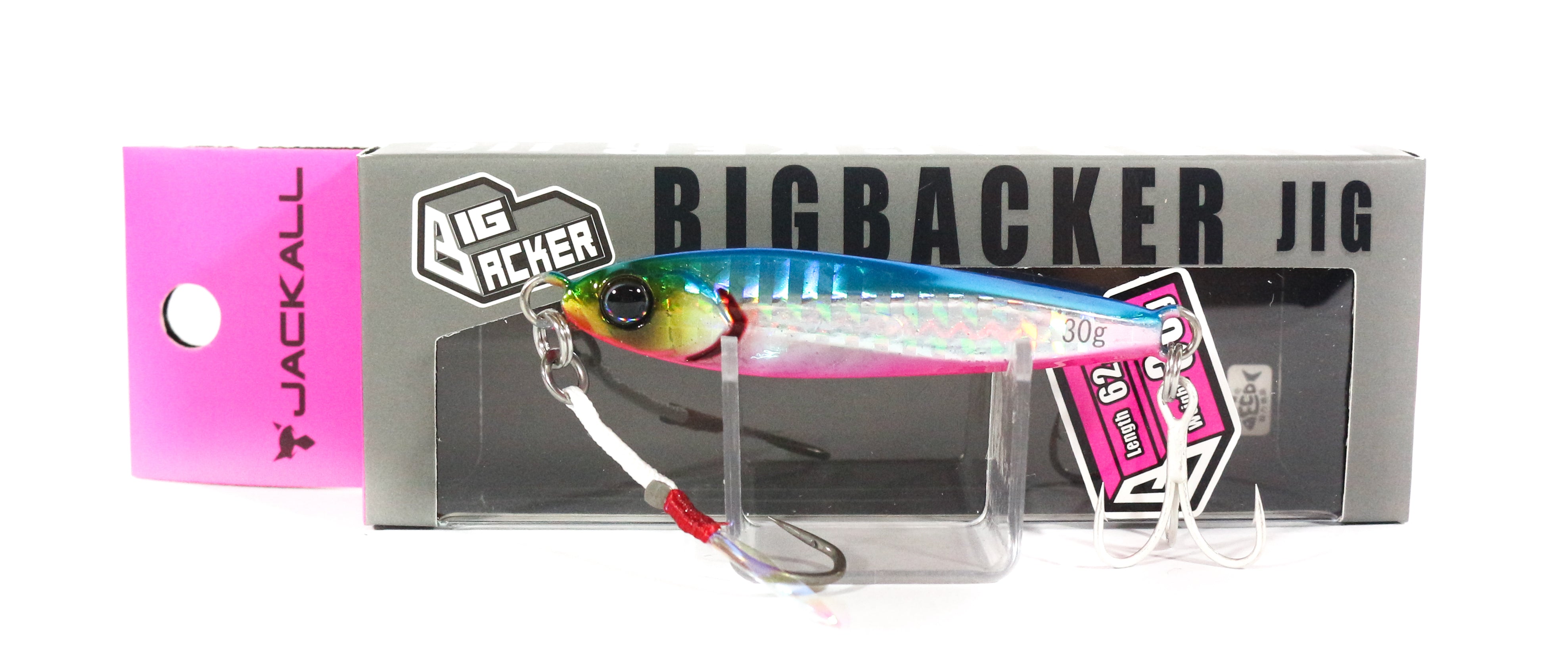Jackall Métal Jig Big Backer 30 Grammes Blue Pink (5365 Jackall Métal Jig Big Backer 30 Grammes Blue Pink (5365