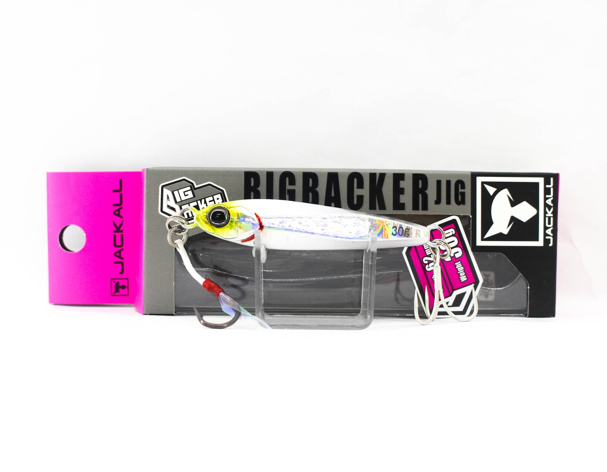 Jackall Metal Jig Big Backer 30 grams Shirasu Silver (5396)