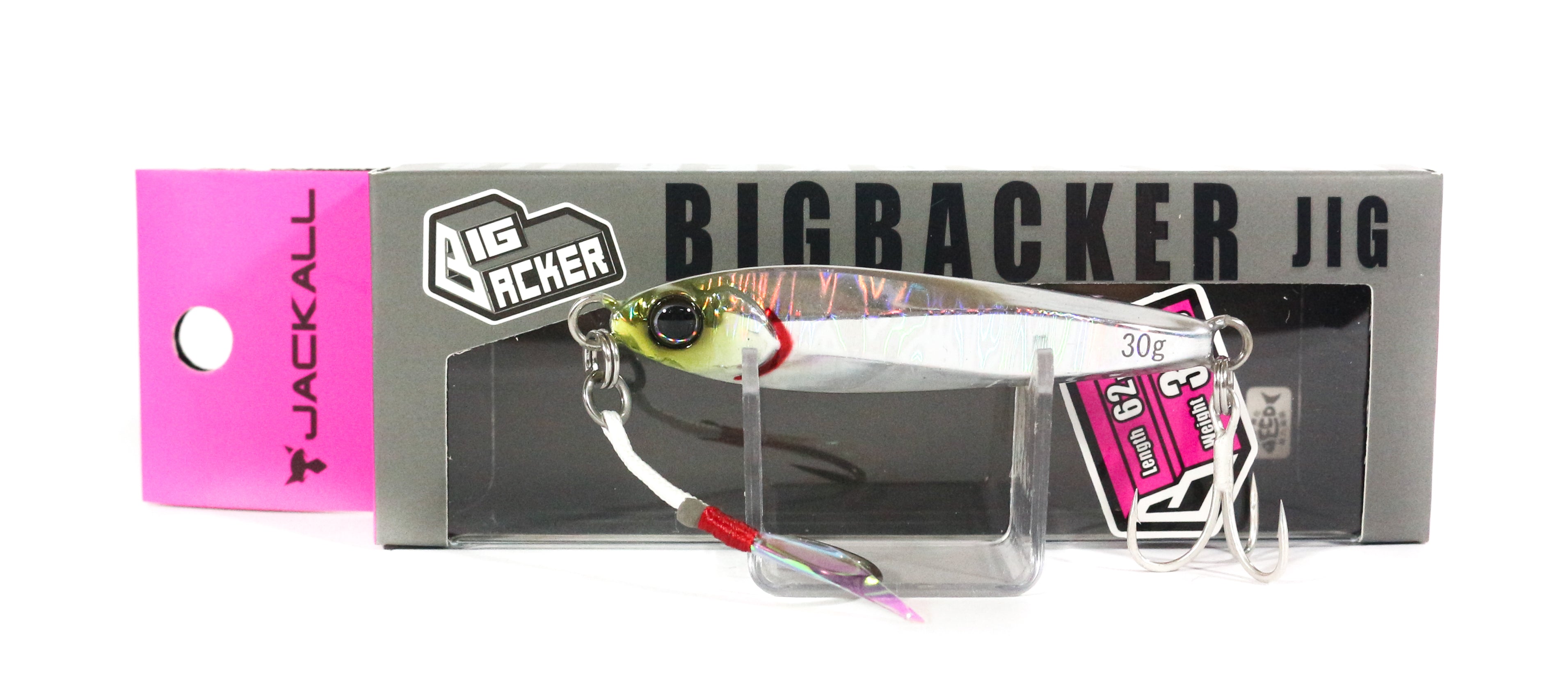 Jackall Metal Jig Big Backer 30 grams Shirasu Silver (5396)