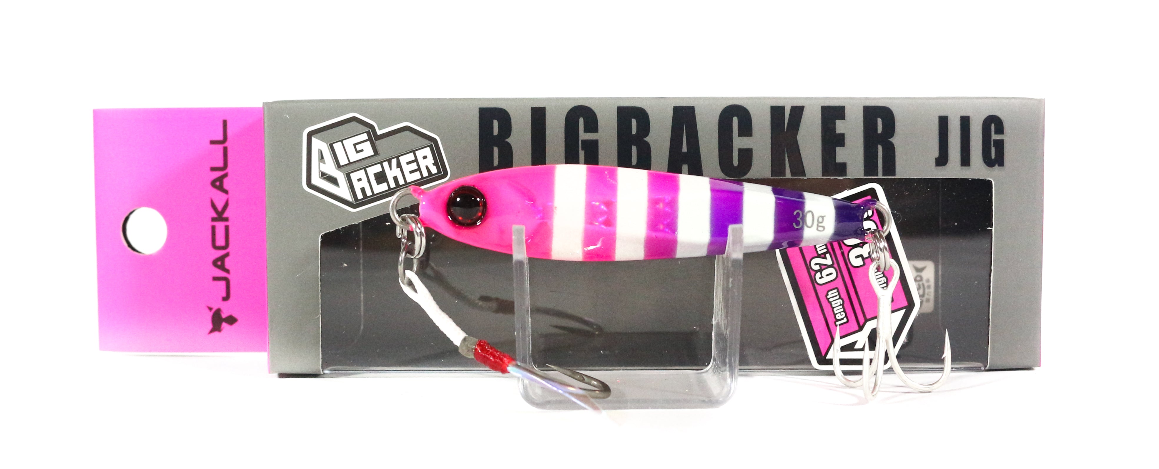 Jackall Metal Jig Big Backer 30 grams Glow Pink Purple (5419)