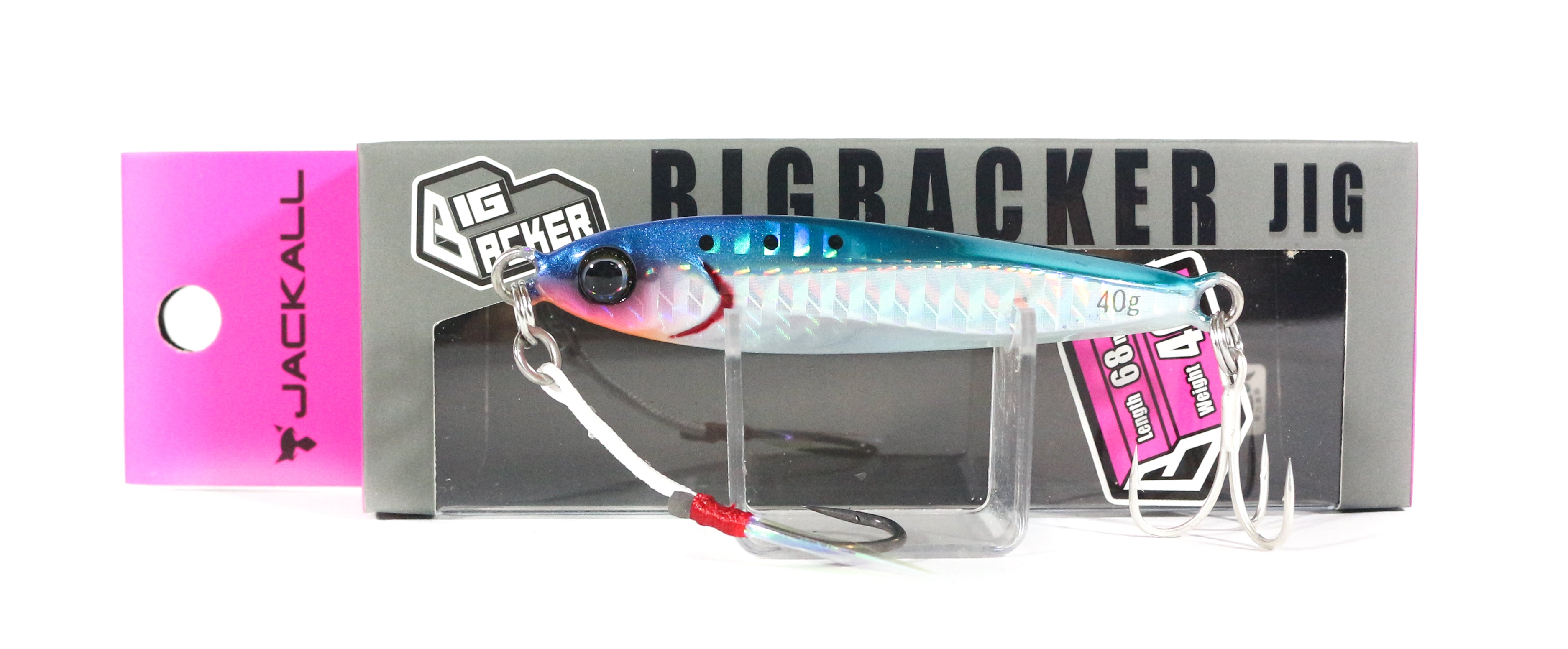 Jackall Metal Jig Big Backer 40 grams Iwashi Glow (5501)
