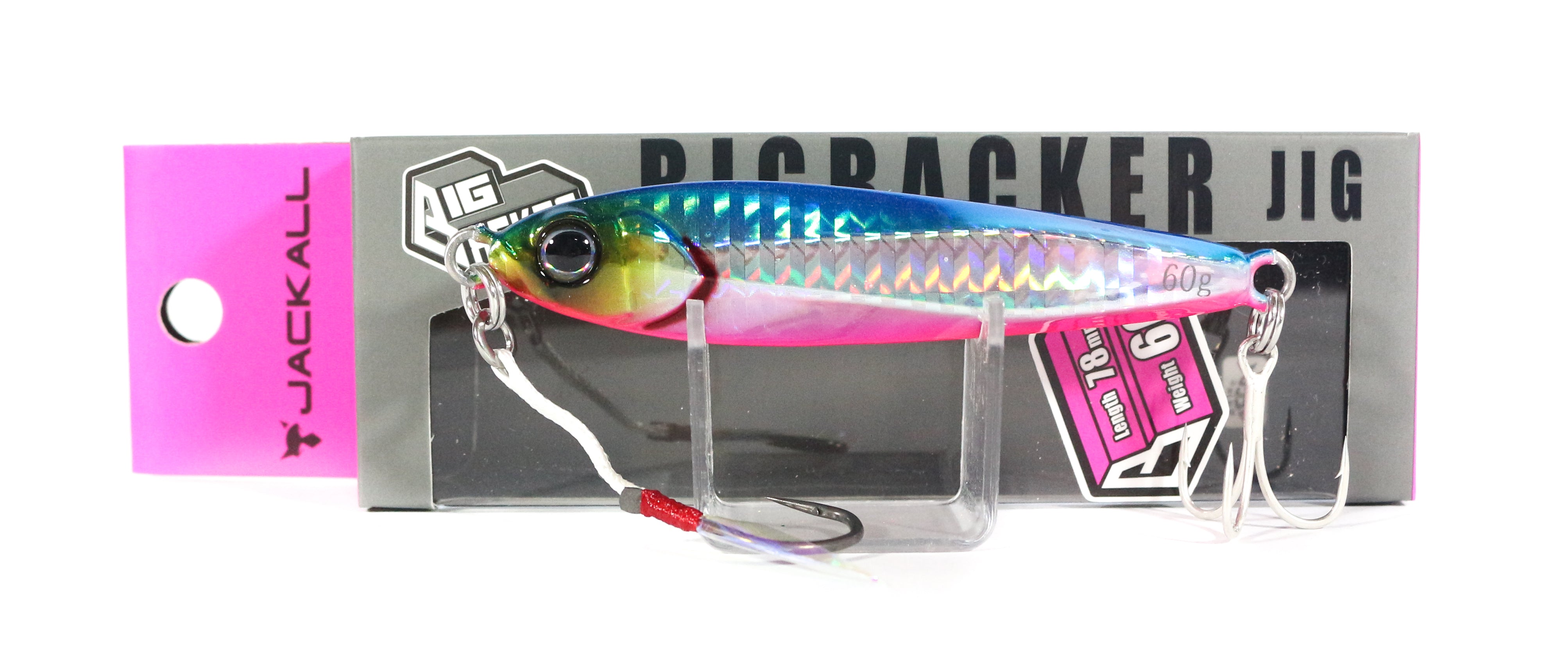 Jackall Metal Jig Big Backer 60 grams Blue Pink (5525)
