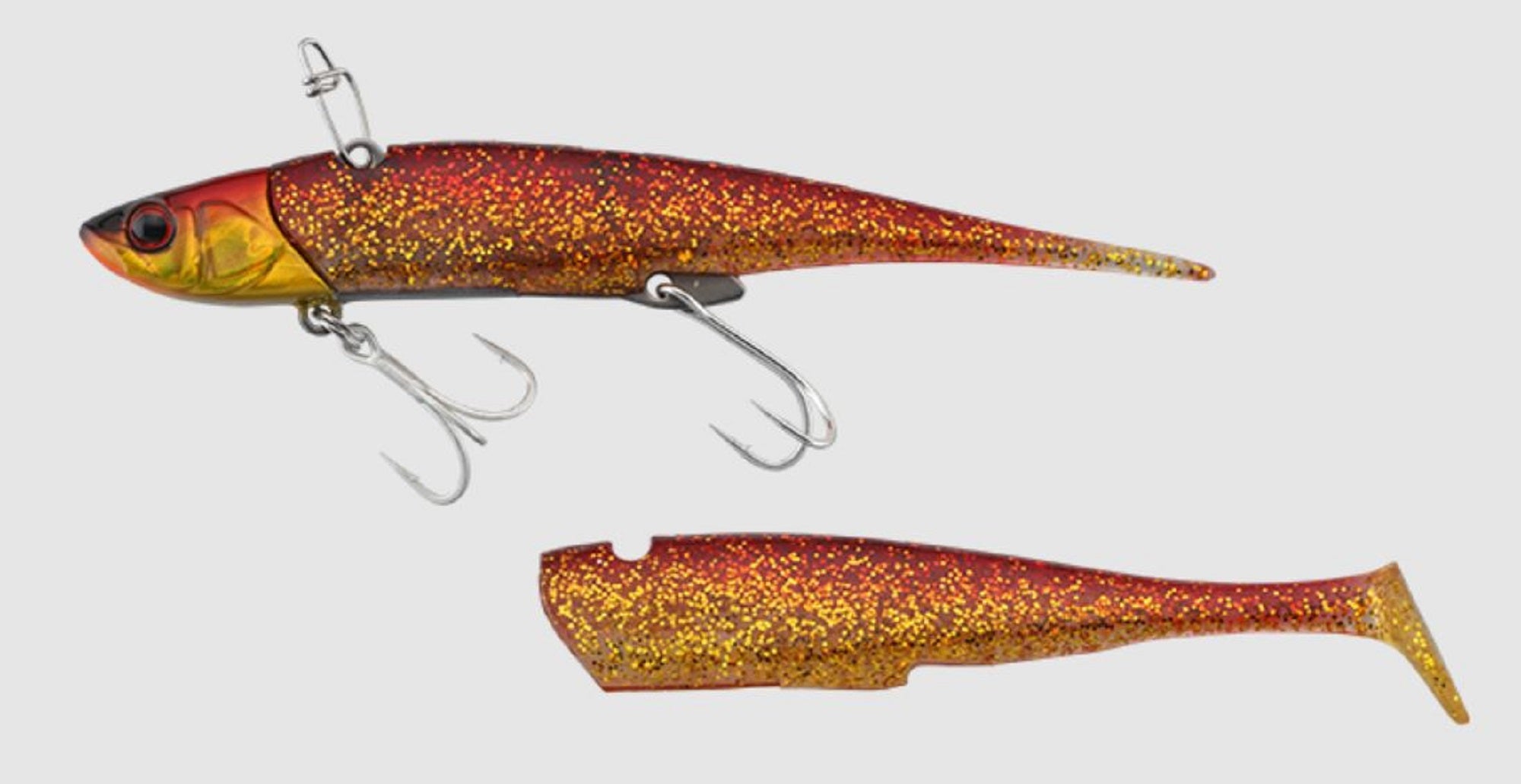 Sale Jackall Big Backer Soft Vib 21 grams 115 mm Sinking Lure R Gold (5747)