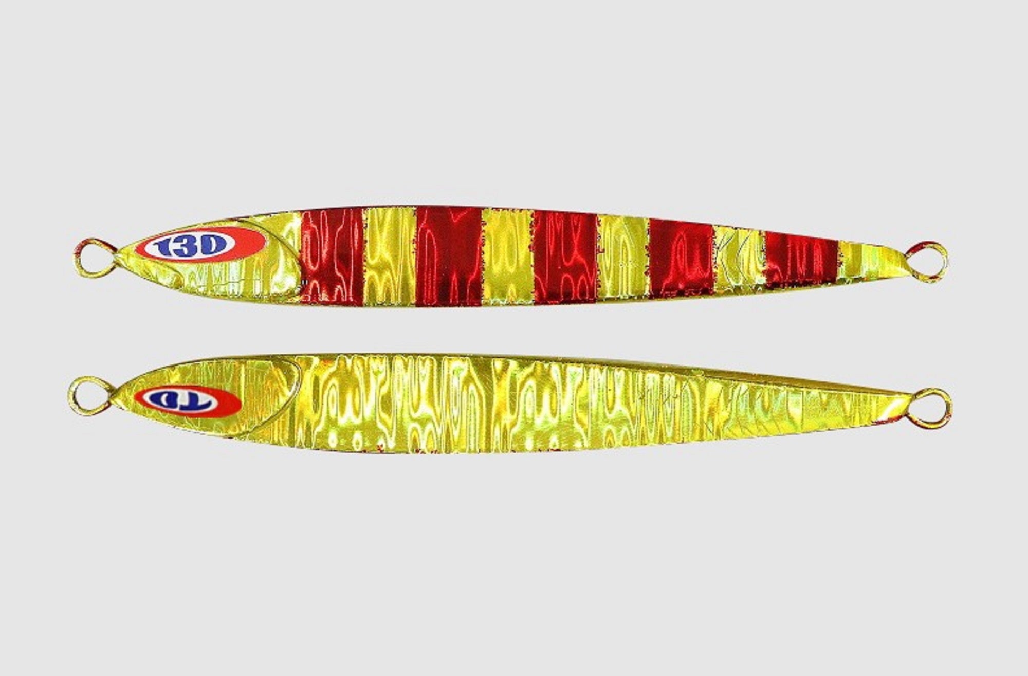 Jackall Metal Jig Anchovy Type 0 Flush Fall 160g Red Gold Stripe (8397)