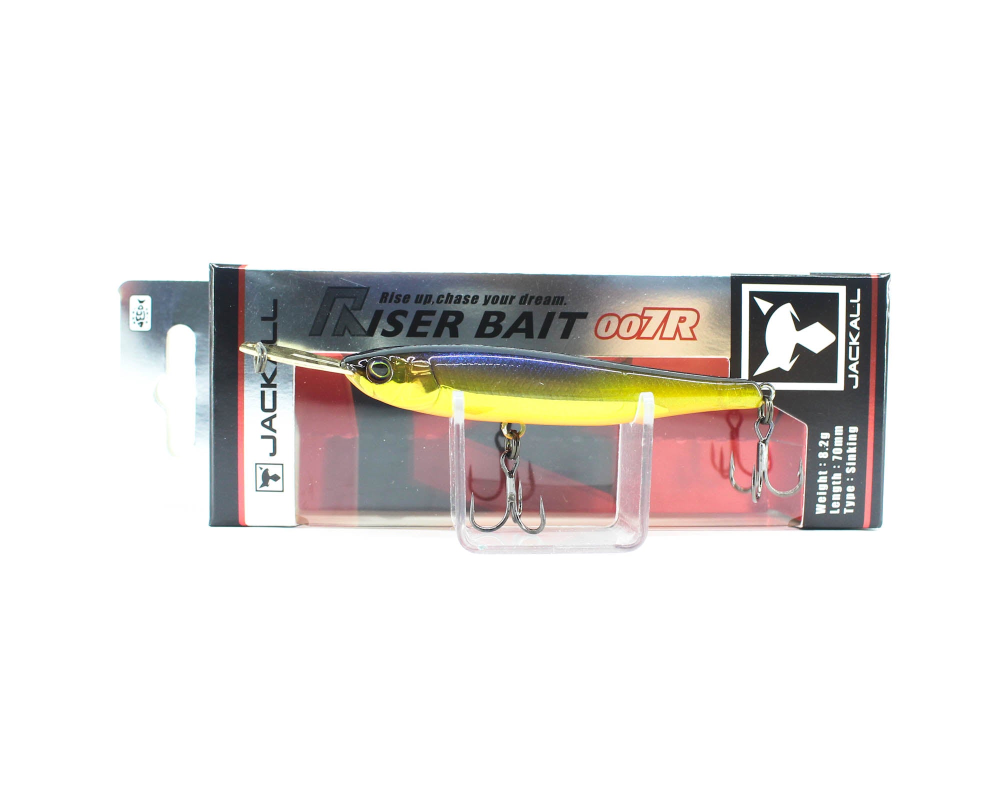 Jackall Riser Bait 007R 70mm Topwater Sinking Lure HL Baitfish Gold (9158)
