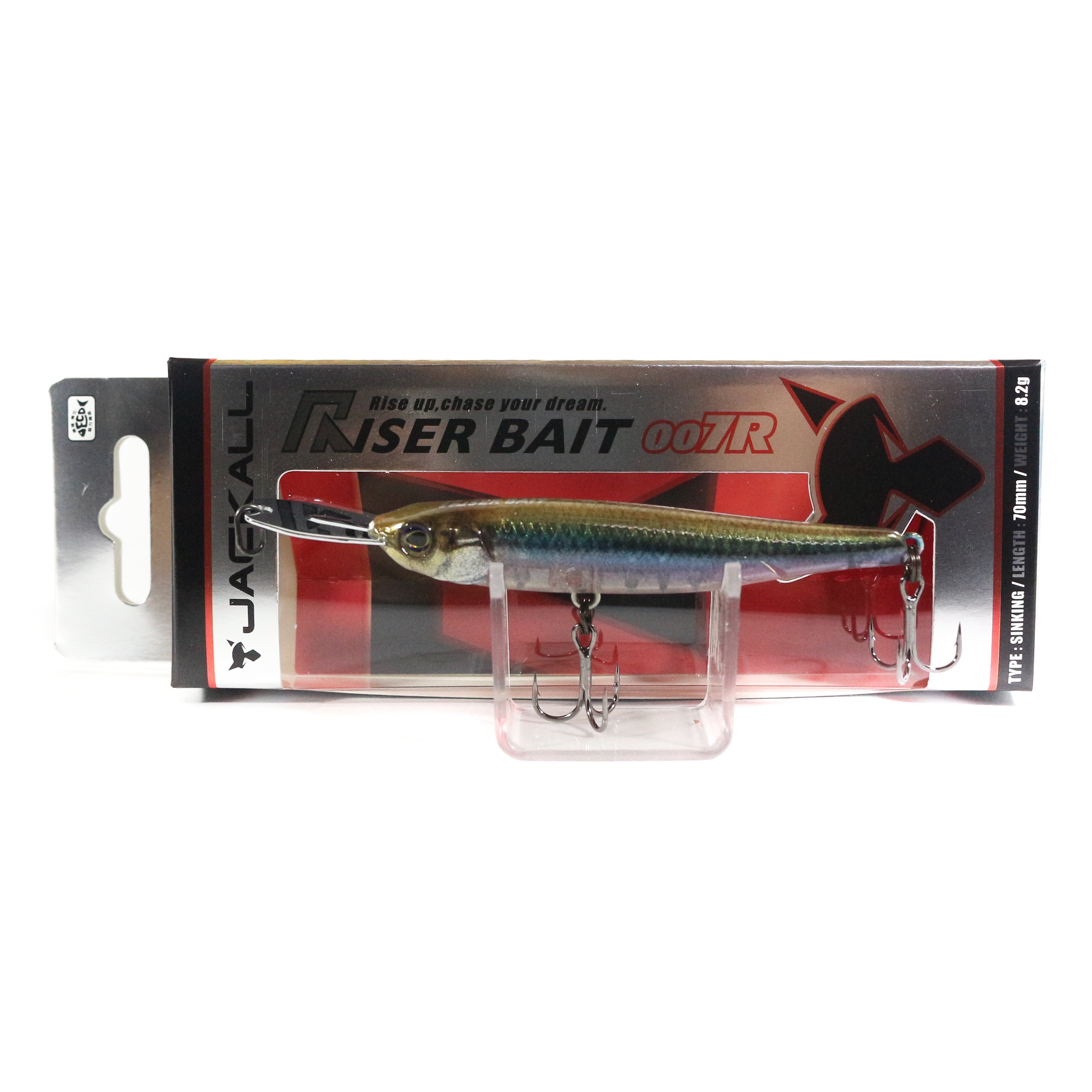 Jackall Riser Bait 007R 70mm Topwater Sinking Lure Uroko HL Wakasag (9196)