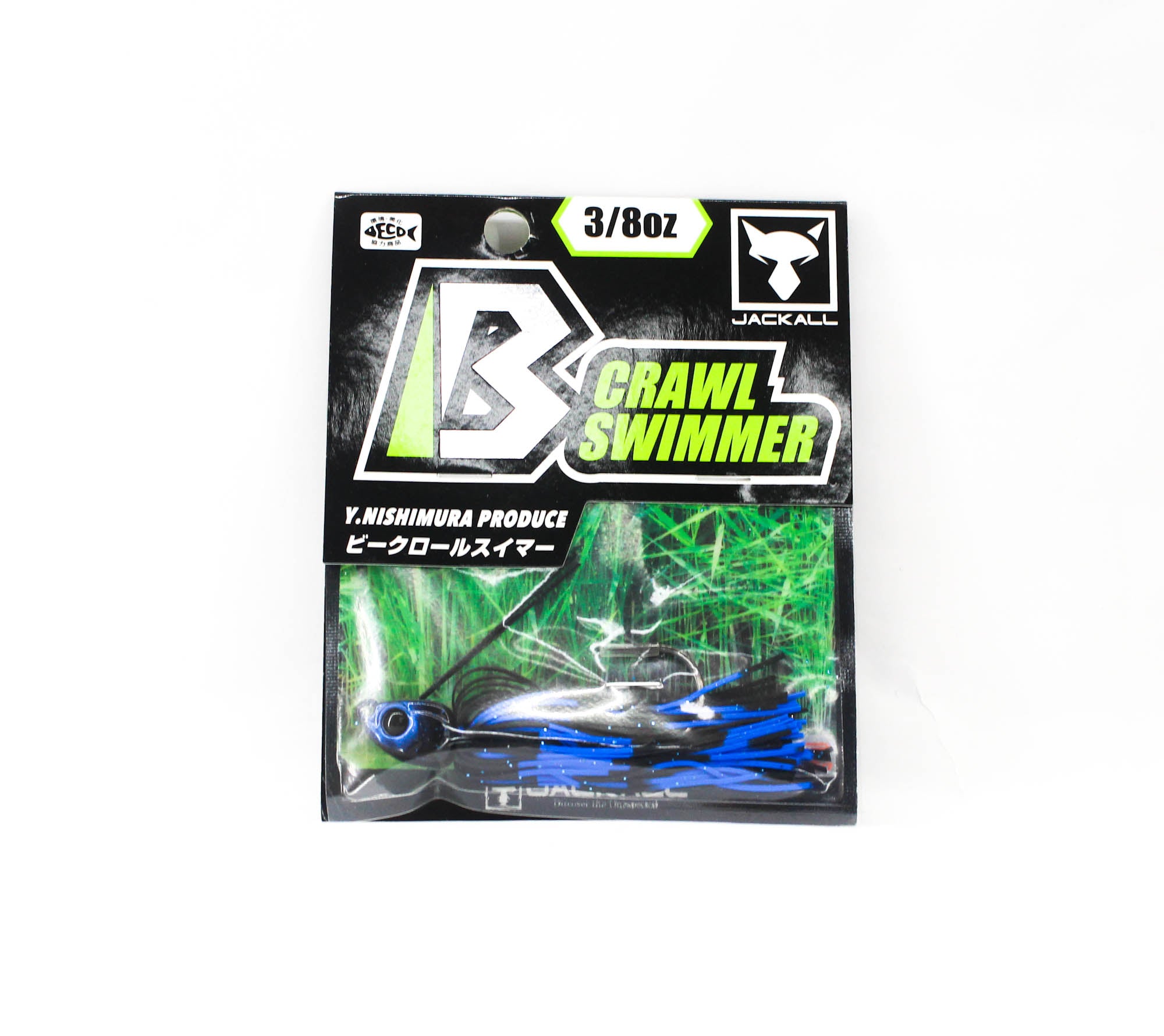 Jackall B Crawl Swimmer 3/8 oz Black Blue Stripe (1397)