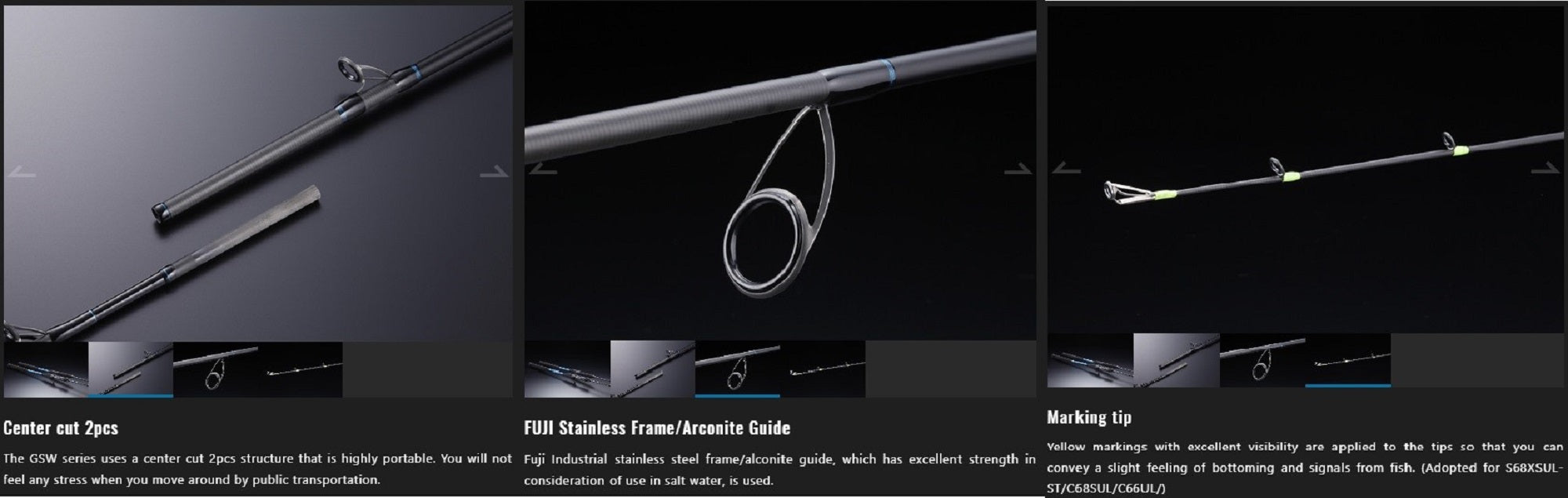 Jackall Rod Baitcast GSW-C72MH+ (8975)