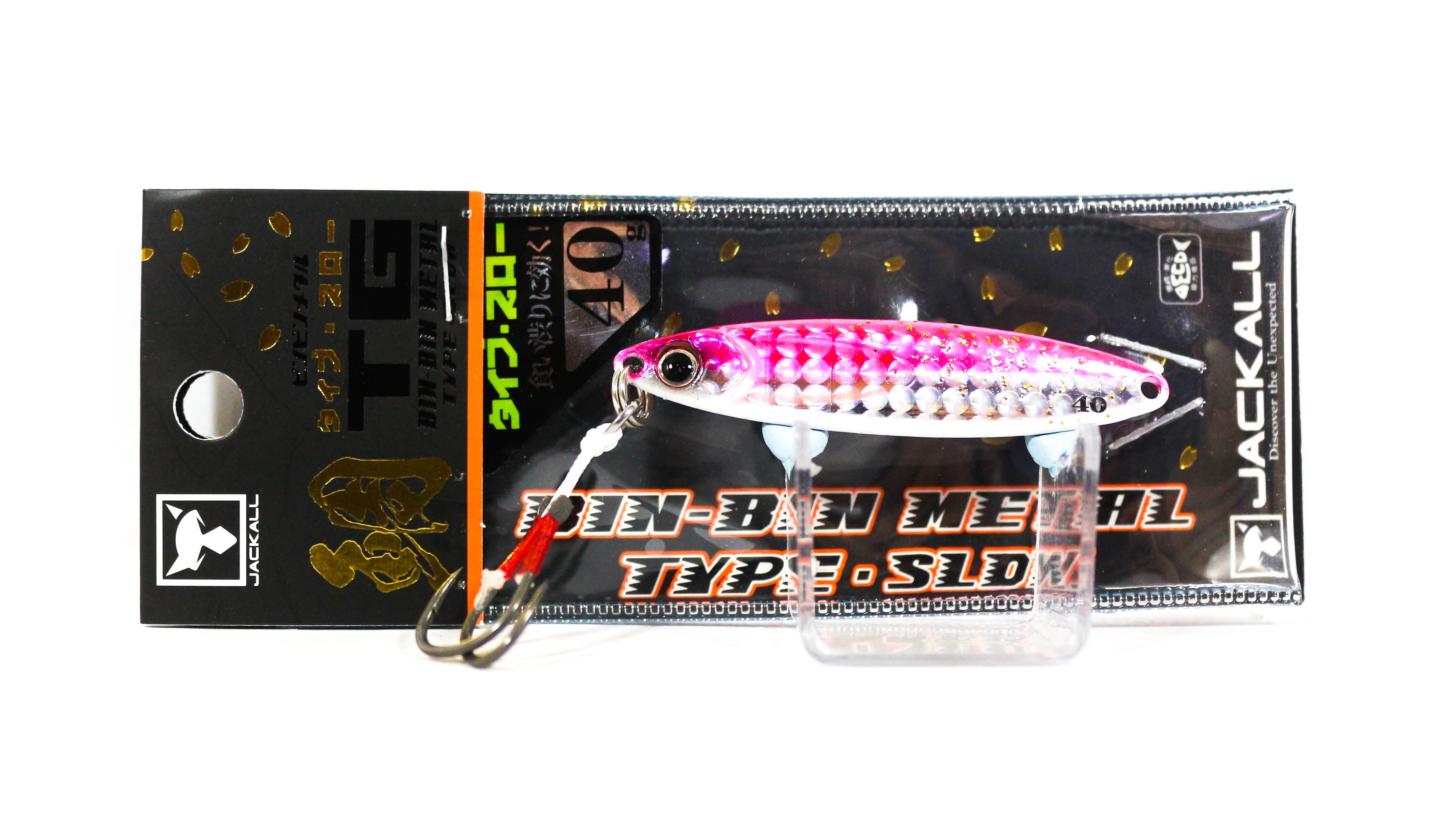 Jackall Metal Jig Bin Bin TG Type Slow Tungsten 40 grams Micro Pink (9767)