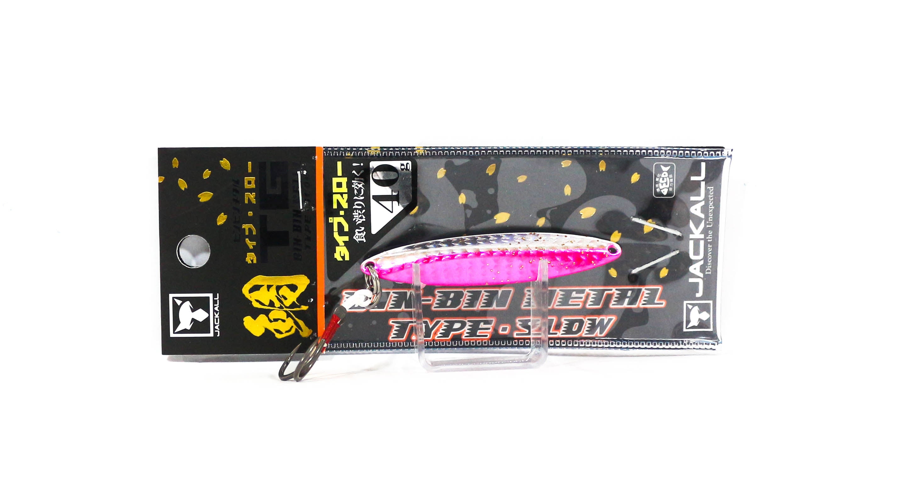 Jackall Metal Jig Bin Bin TG Type Slow Tungsten 40 grams Micro Pink (9767)