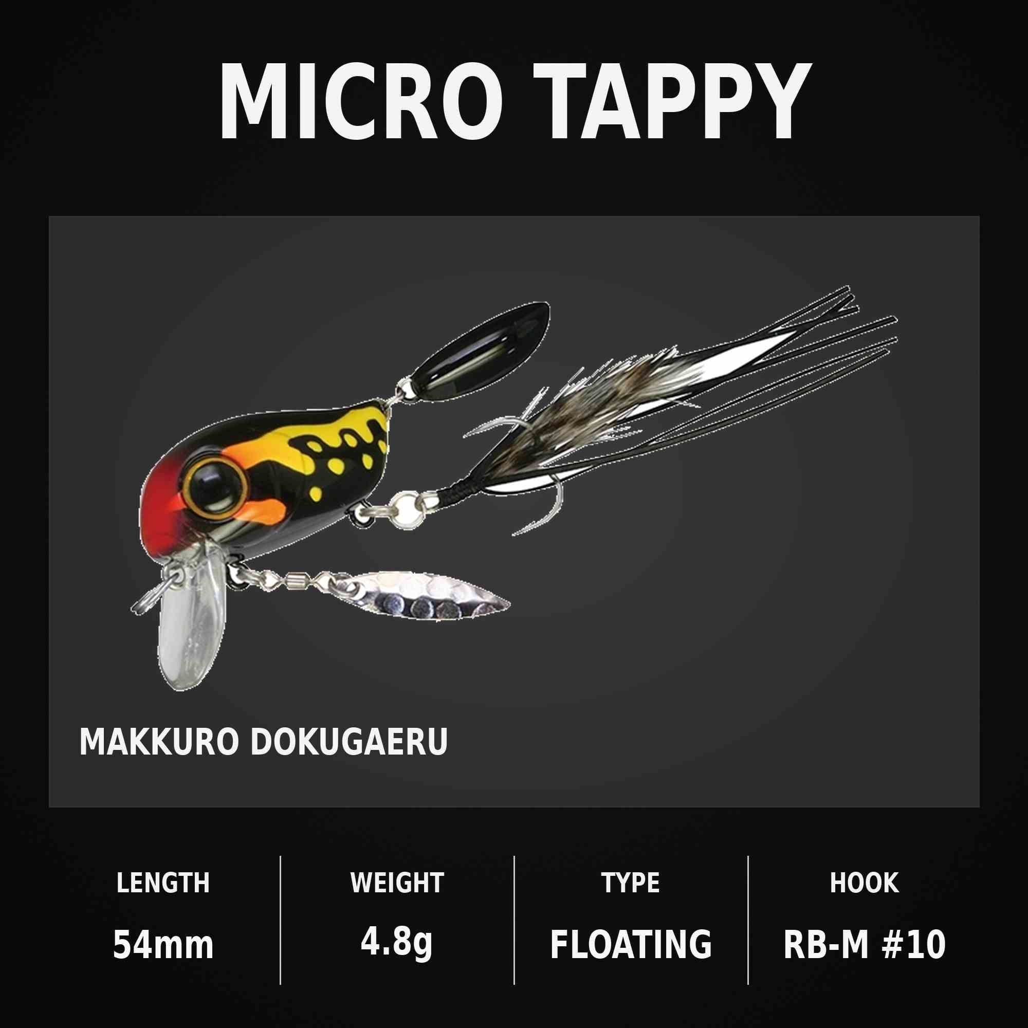 Jackall Micro Tappy 54 mm 4.8 grams Floating Lure Makuro Dokugaeru (1081)