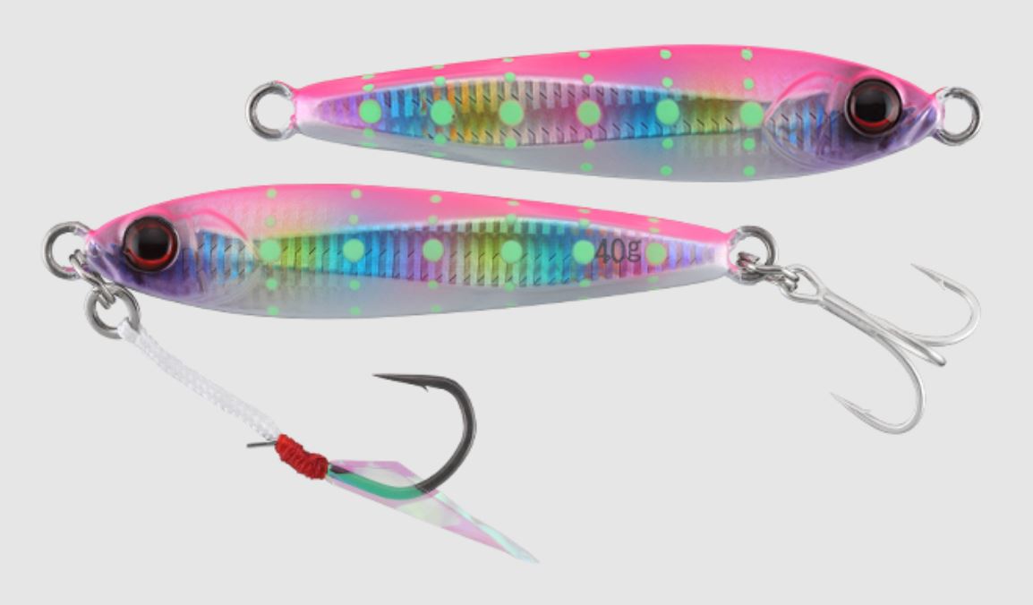 Jackall Metal Jig Big Backer 15 grams Pink Candy Glow Dot (2835)