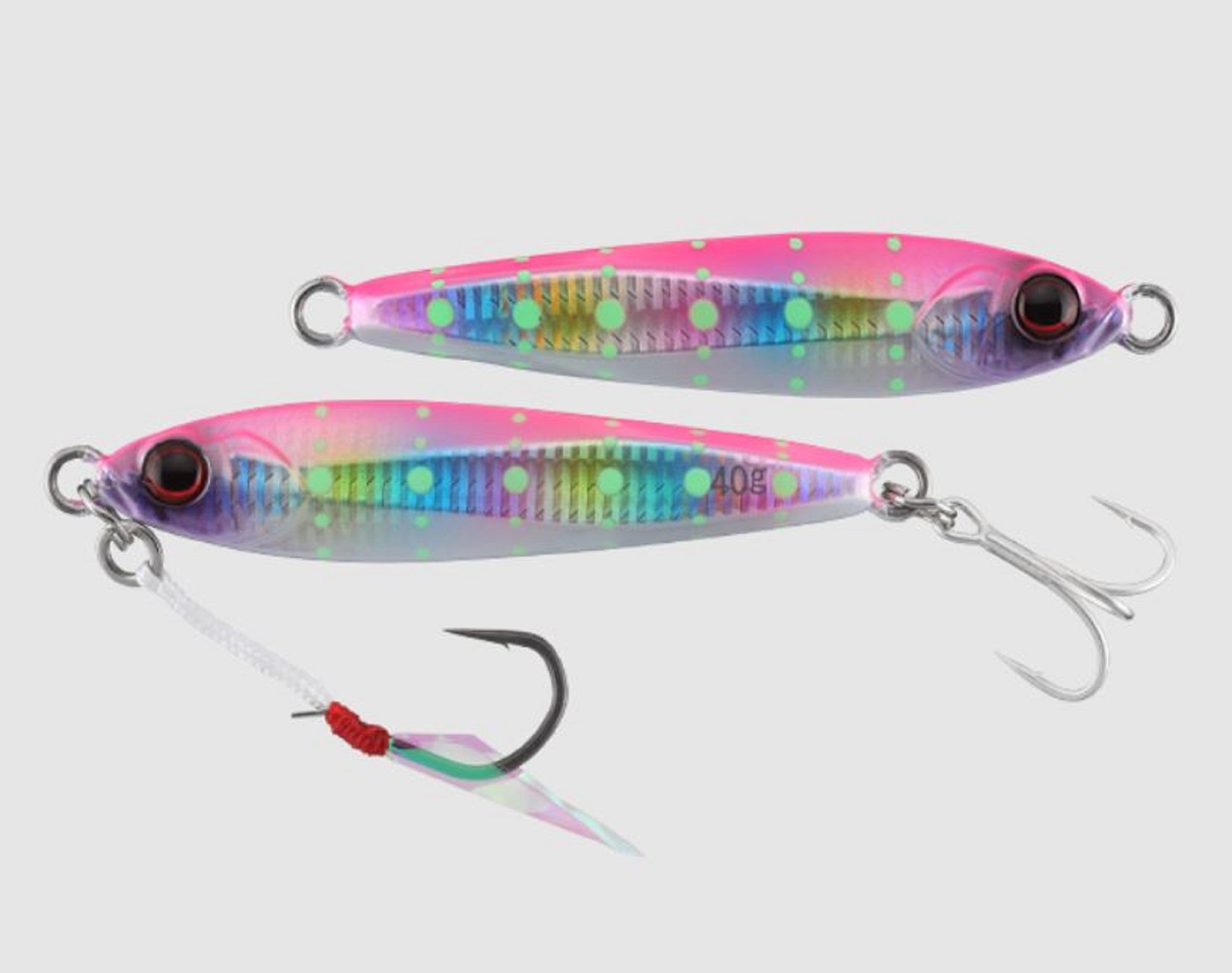 Jackall Metal Jig Big Backer 20 grams Pink Candy Glow Dot (2866)