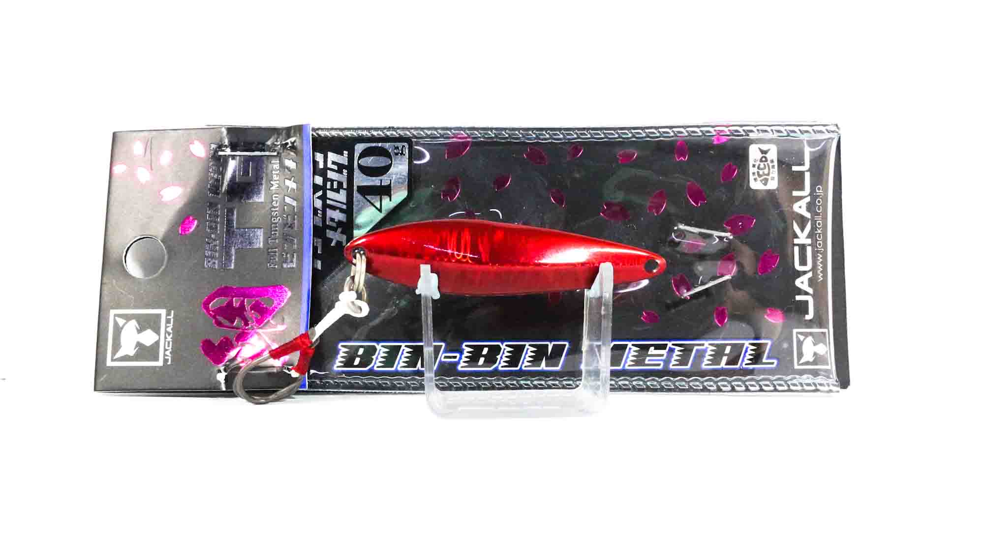 Jackall Metal Jig Bin Bin TG Tungsten 40 grams Red Ika Glow (1868)