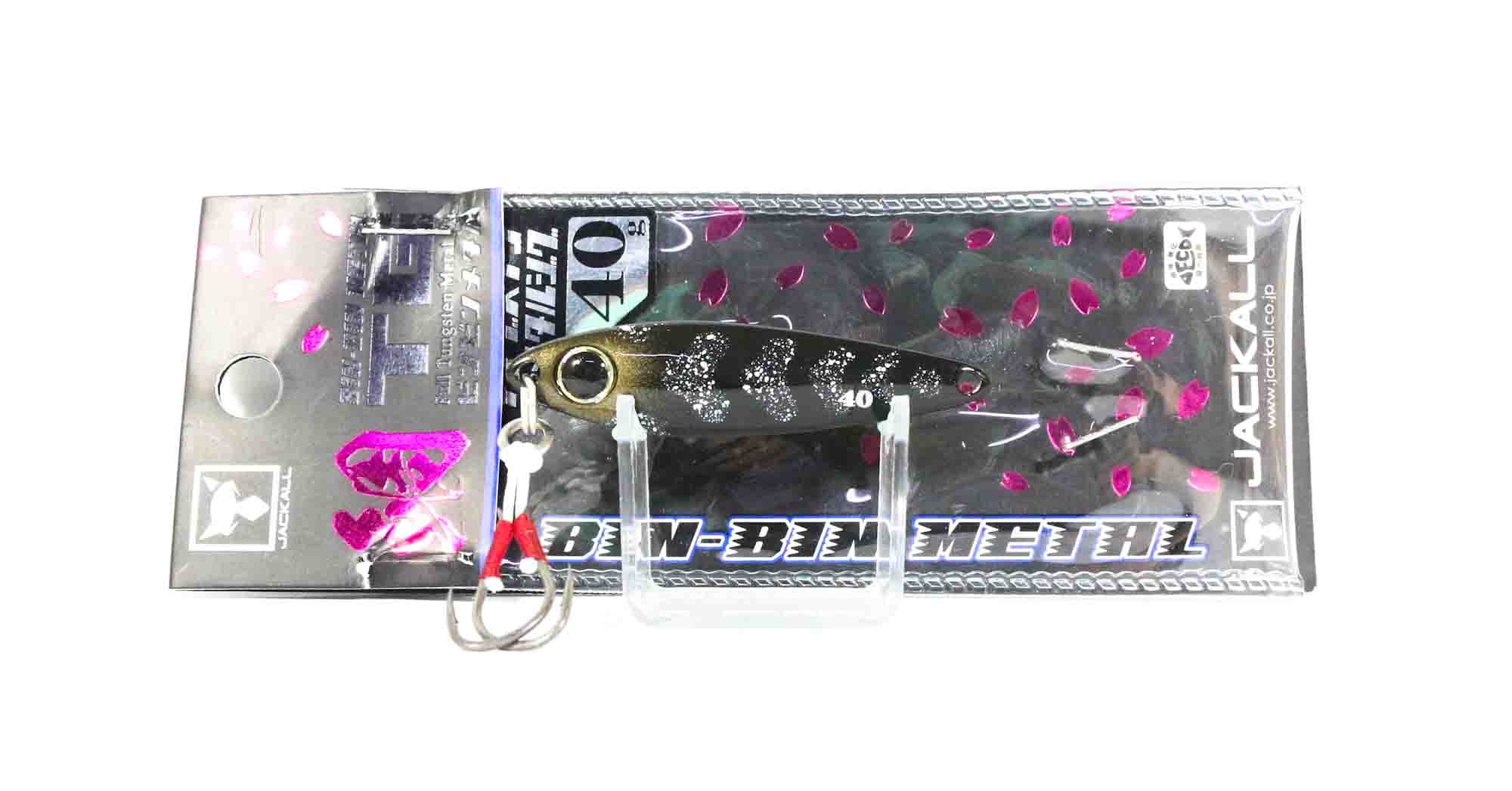 Jackall Metal Jig Bin Bin TG Tungsten 40 grams Black Gold Ika Glow (1875)