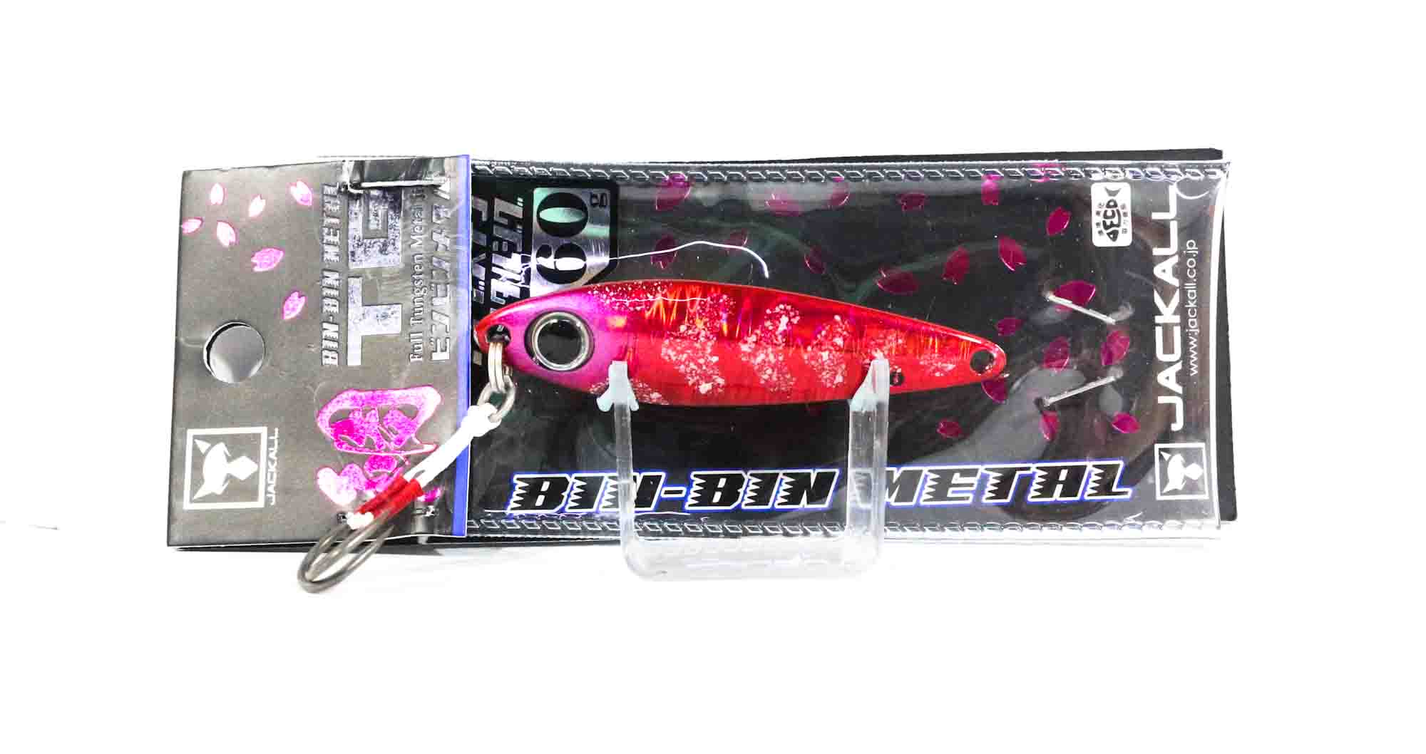 Jackall Metal Jig Bin Bin TG Tungsten 60 grams Red Ika Glow (1899)