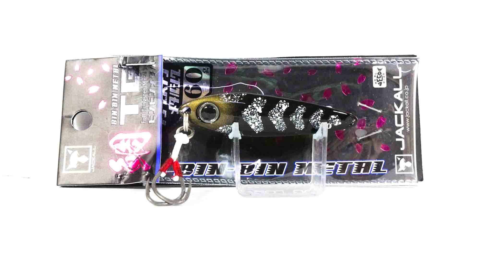 Jackall Metal Jig Bin Bin TG Tungsten 60 grams Black Gold Ika Glow (1905)