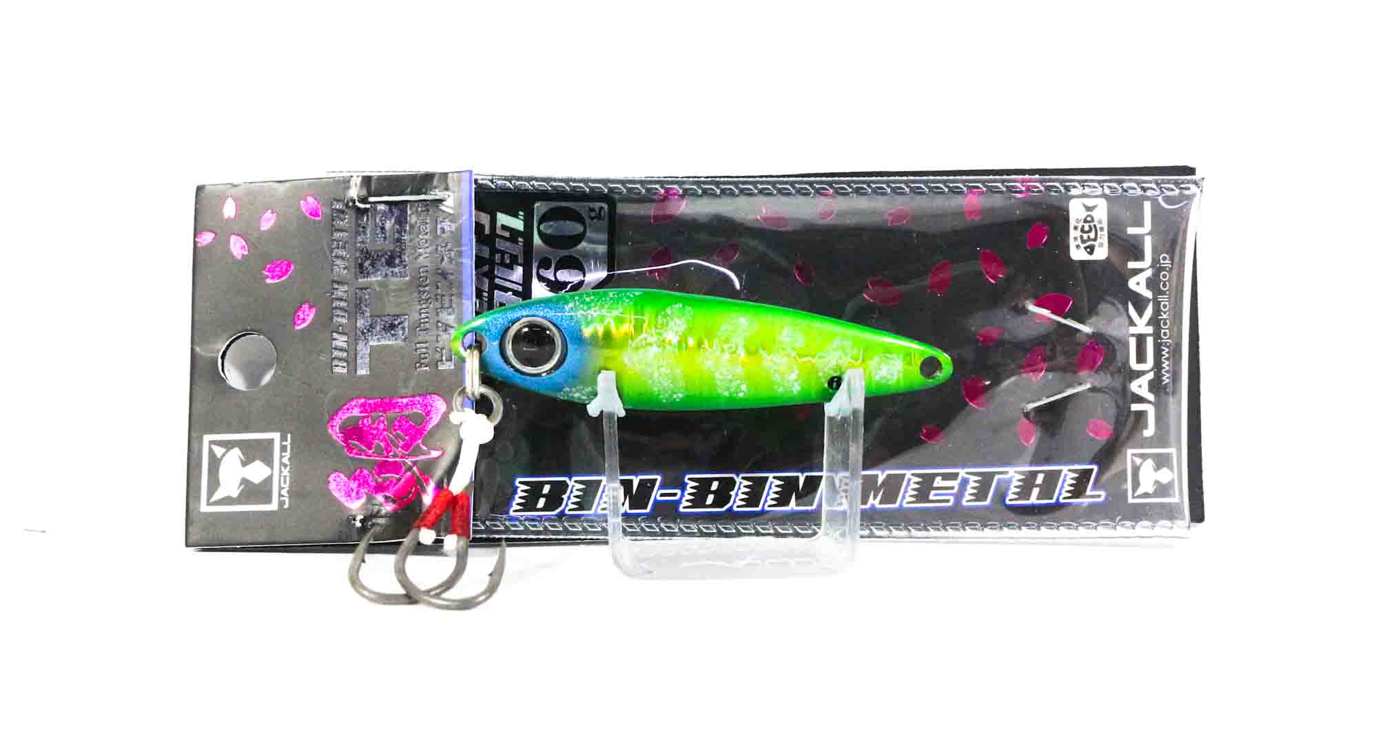 Jackall Metal Jig Bin Bin TG Tungsten 60 grams Green Gold Ika Glow (1912)