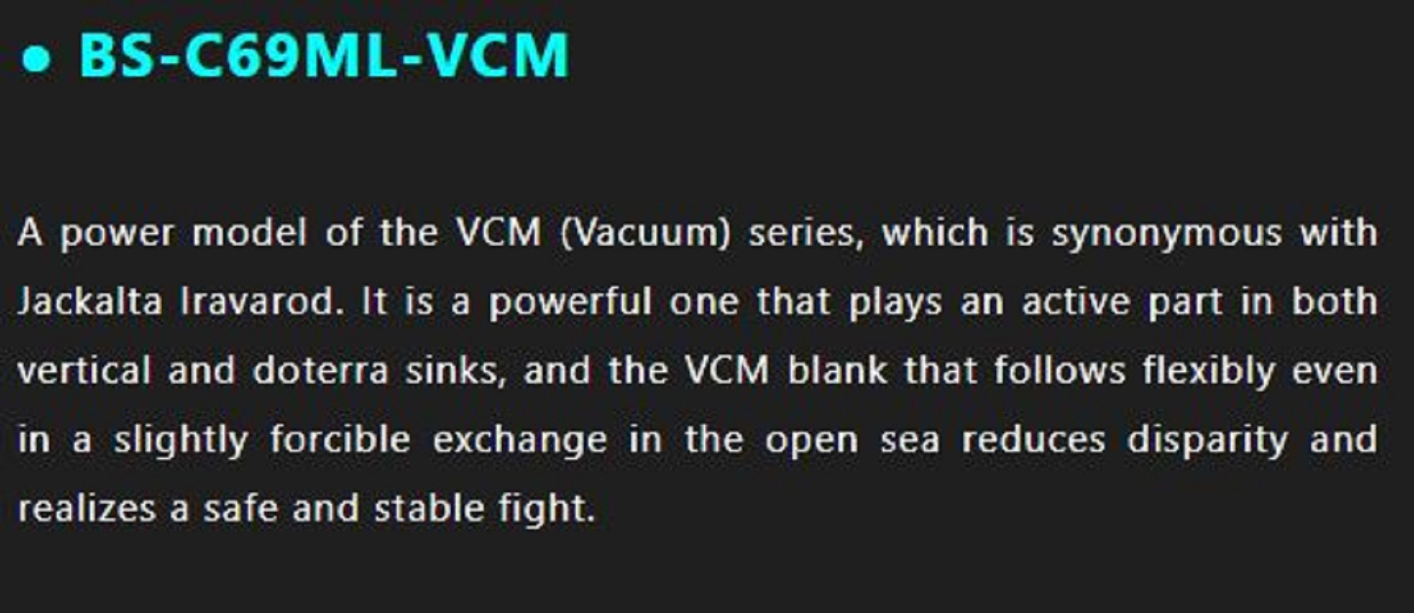 Jackall Rod Baitcast Bin Bin Stick VCM BS-C69ML-VCM (6054)