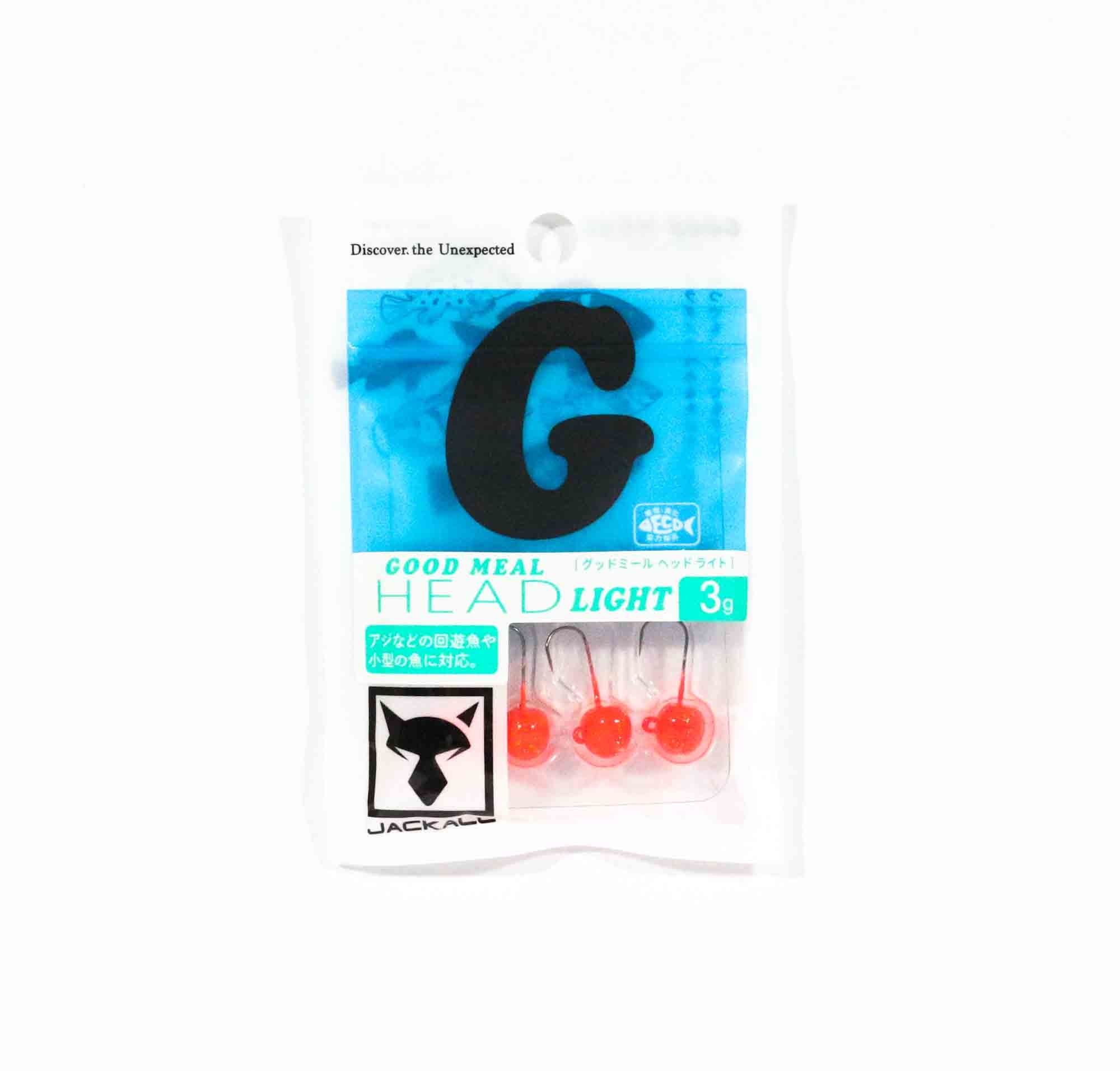 Jackall Jighead Good Meal Head 3 grams Red Gold (8287)