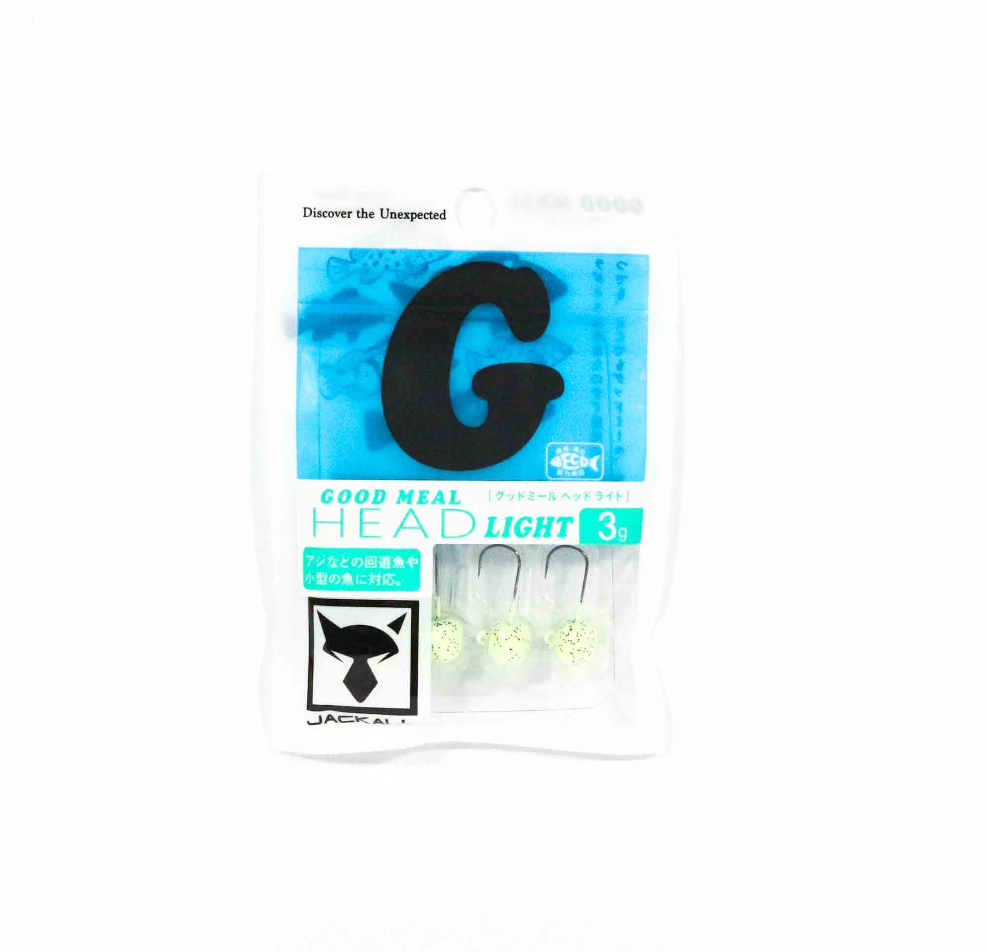 Jackall Jighead Good Meal Head 3 grams Glow (8294)